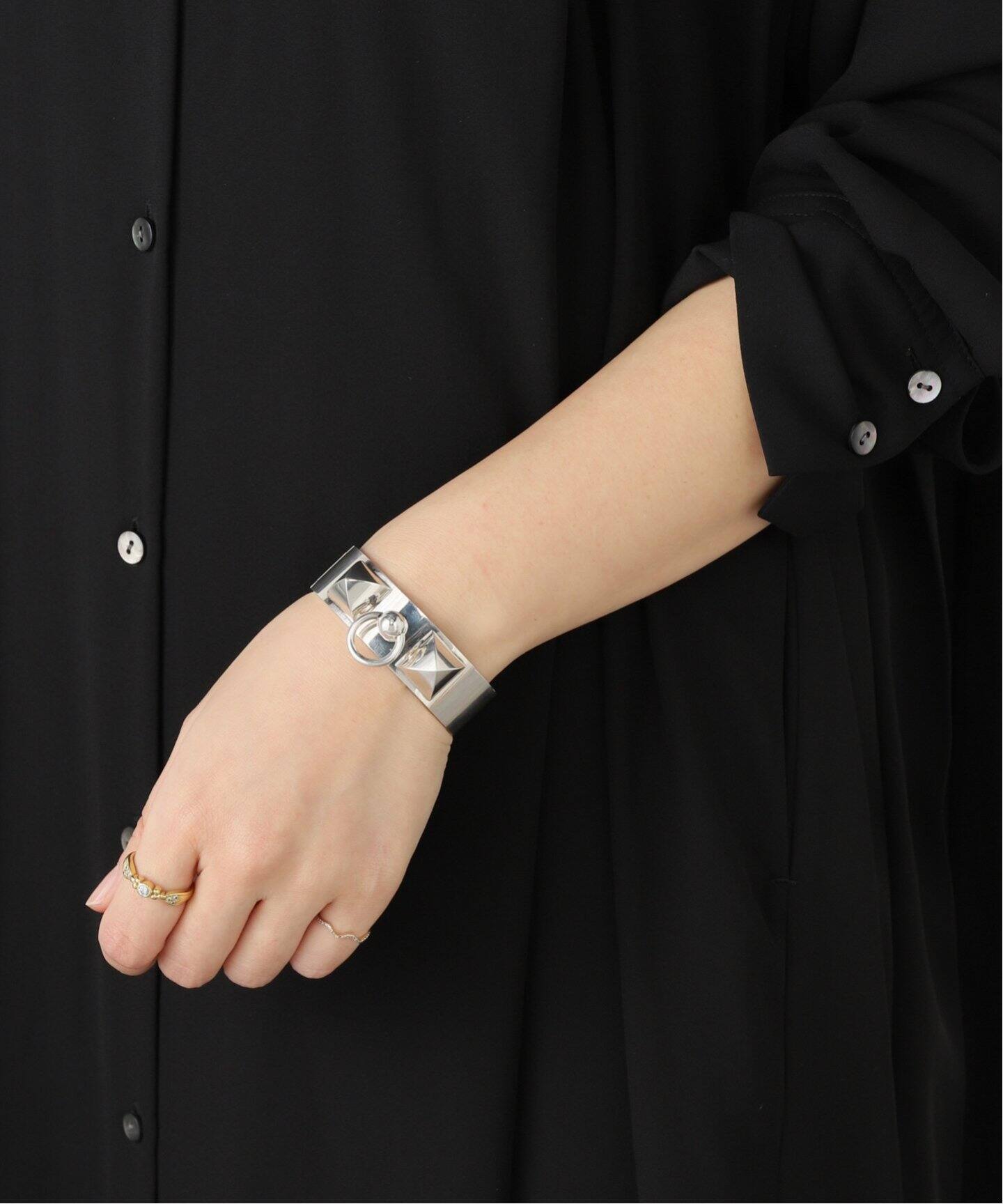 VINTAGE HERMES/エルメス】Collier de chien mm bangle（ブレスレット 