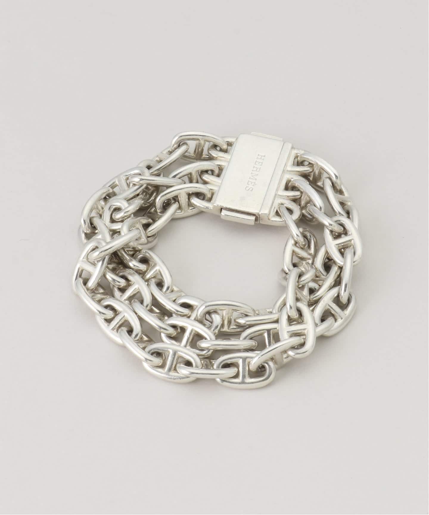 VINTAGE HERMES/エルメス】 Triple chaine dAncre bracelet