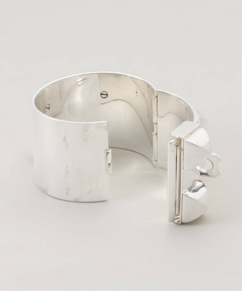 VINTAGE HERMES/エルメス】 Collier de chien bangle gm st 