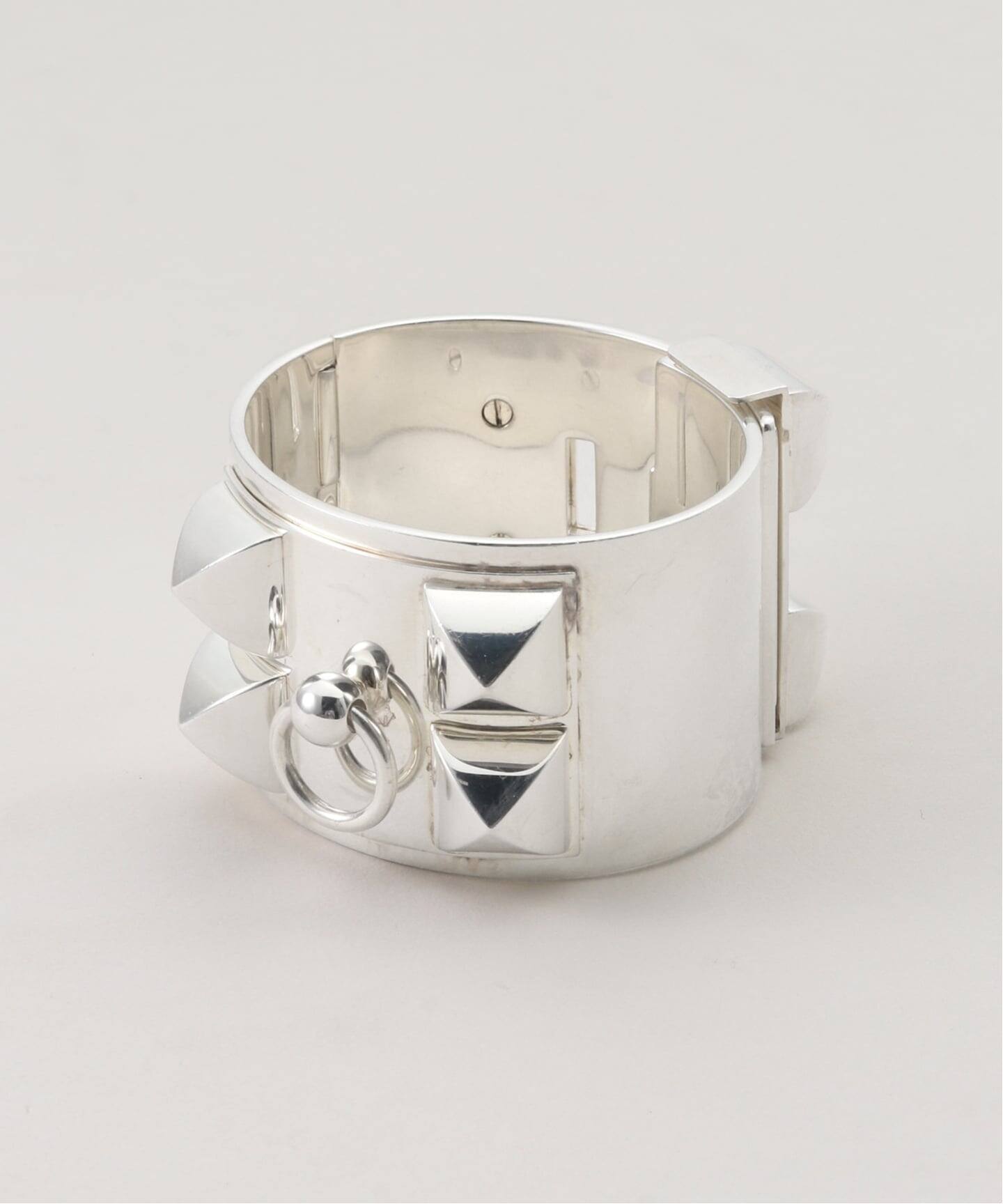 VINTAGE HERMES/エルメス】 Collier de chien bangle gm st 