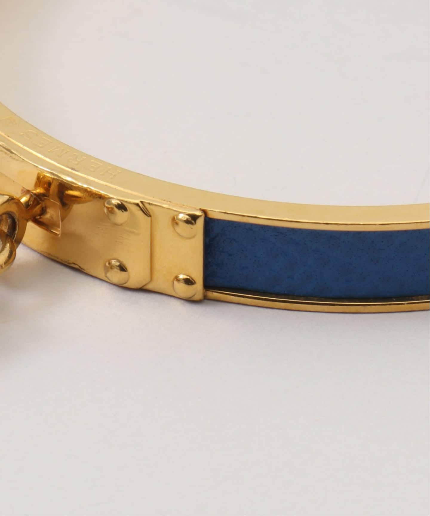 VINTAGE HERMES/エルメス】Kelly cadena bangle blue