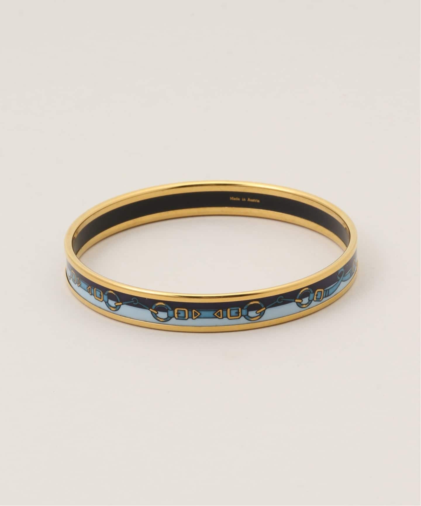 VINTAGE HERMES/エルメス】 Email bangle pm blue（ブレスレット