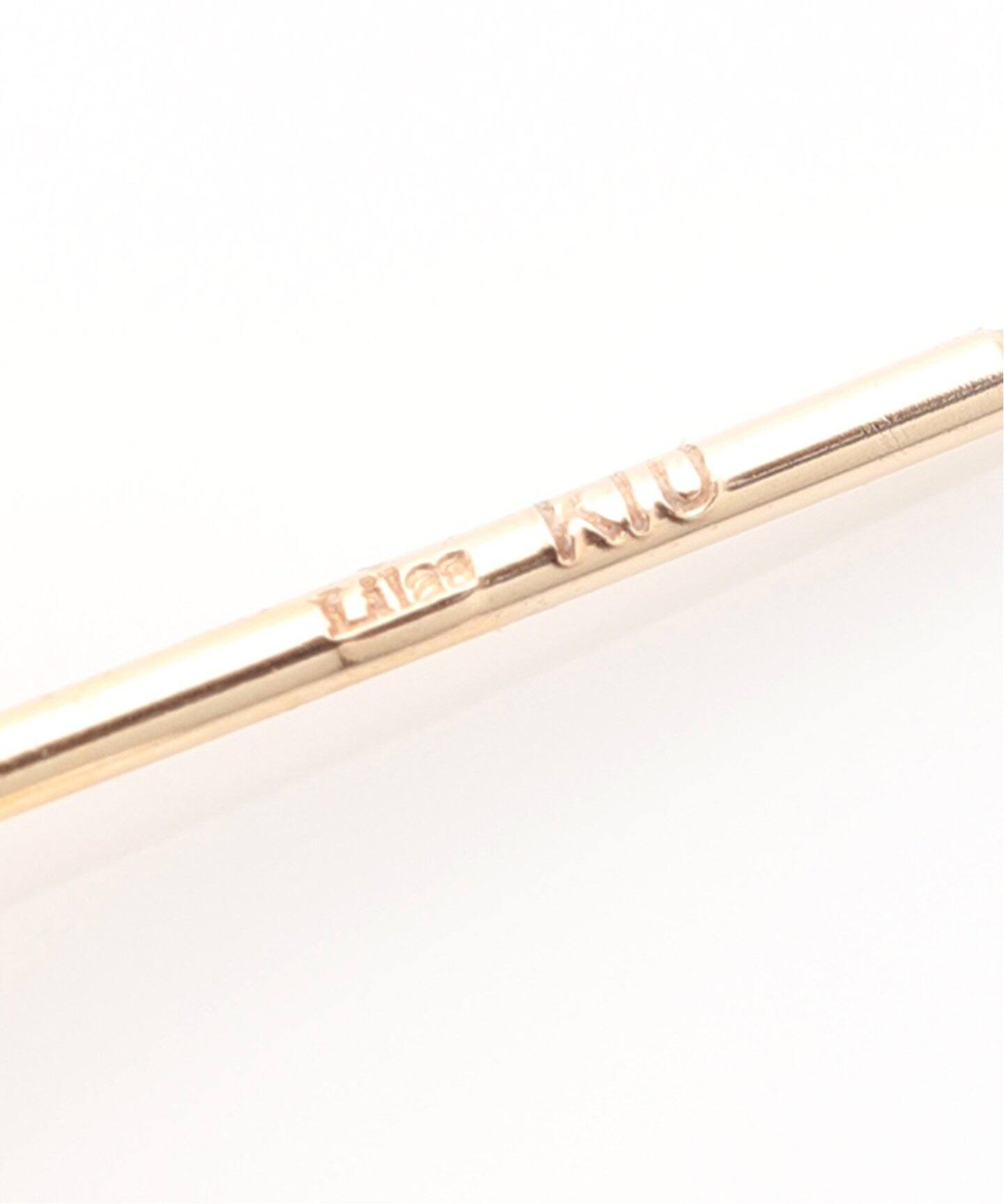 グラデーションパールスモールフープピアス K10（両耳）（ピアス（両耳 
