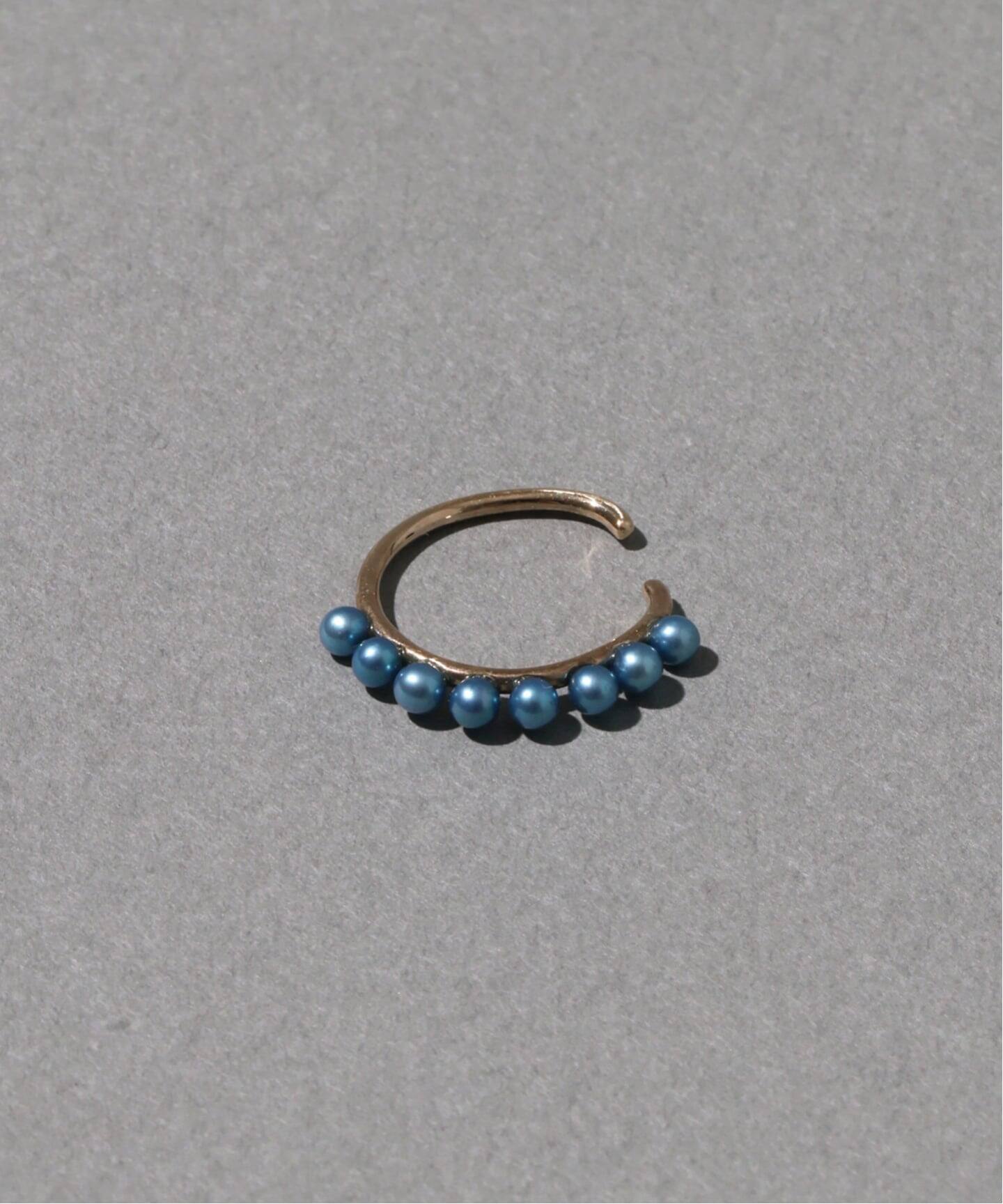 インディゴパールラインイヤーカフ K10（片耳）（イヤーカフ）｜Lilas  