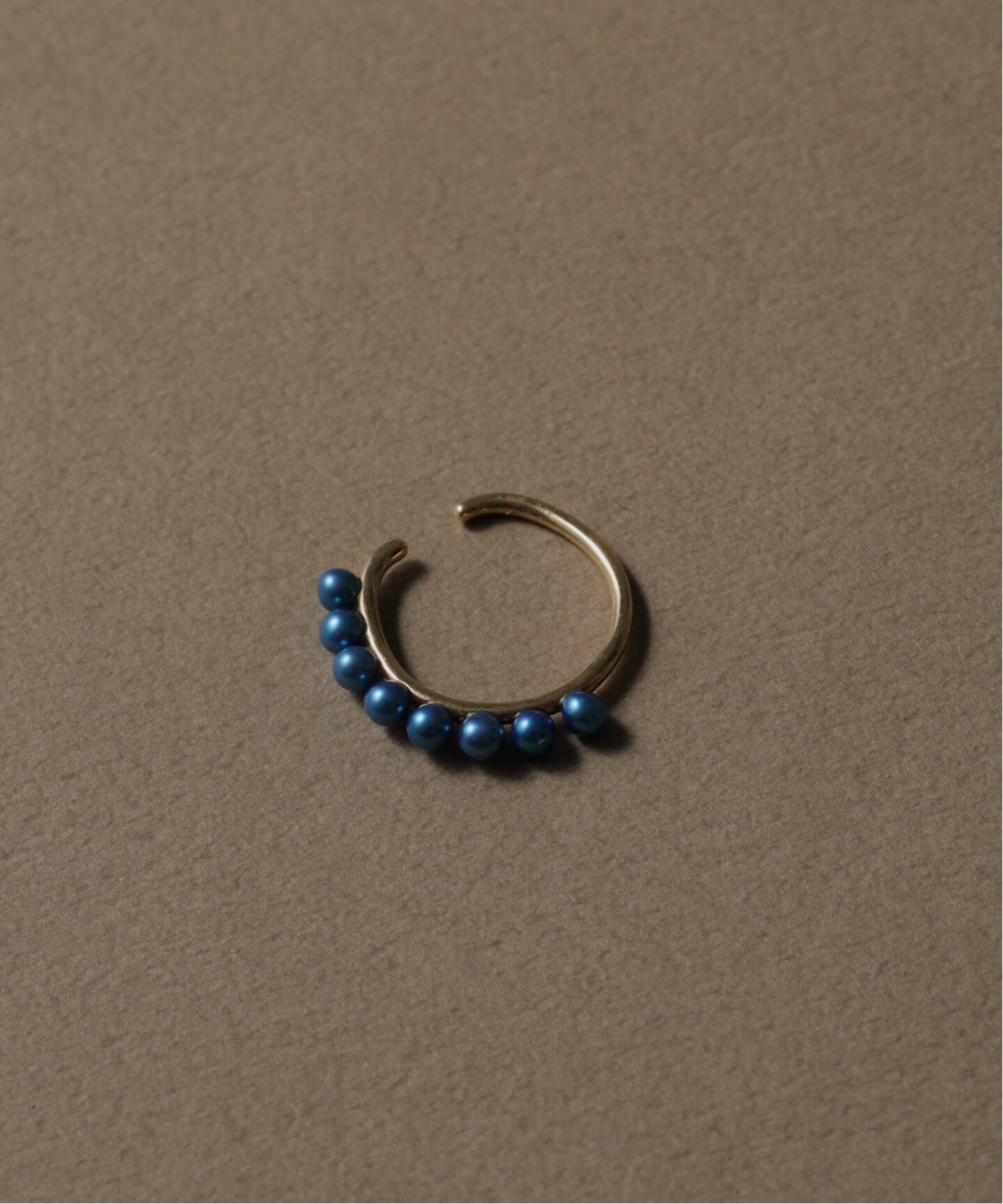 インディゴパールラインイヤーカフ K10（片耳）（イヤーカフ）｜Lilas  