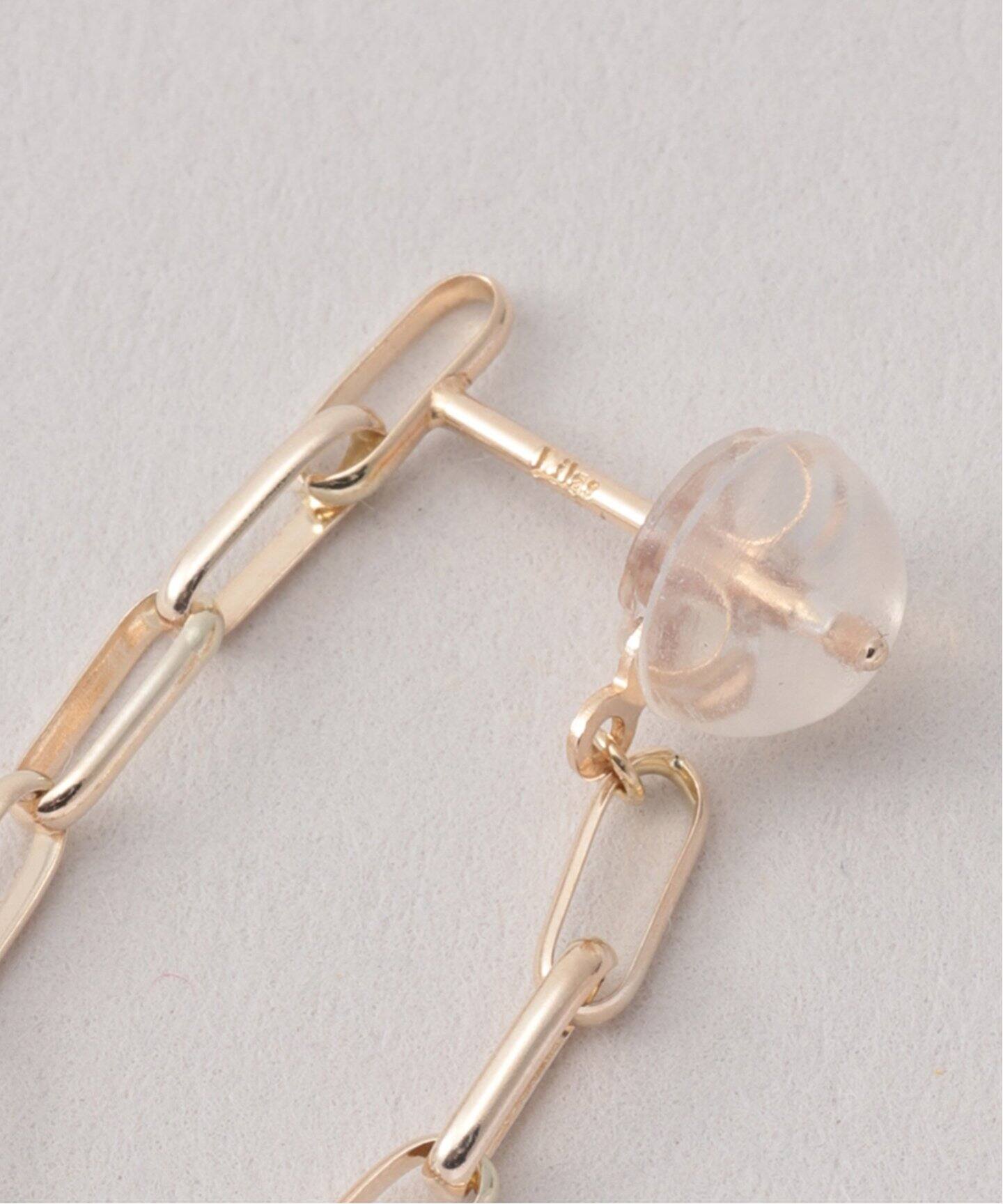 マーベラスチェーンUピアス K10（両耳）（ピアス（両耳用））｜Lilas