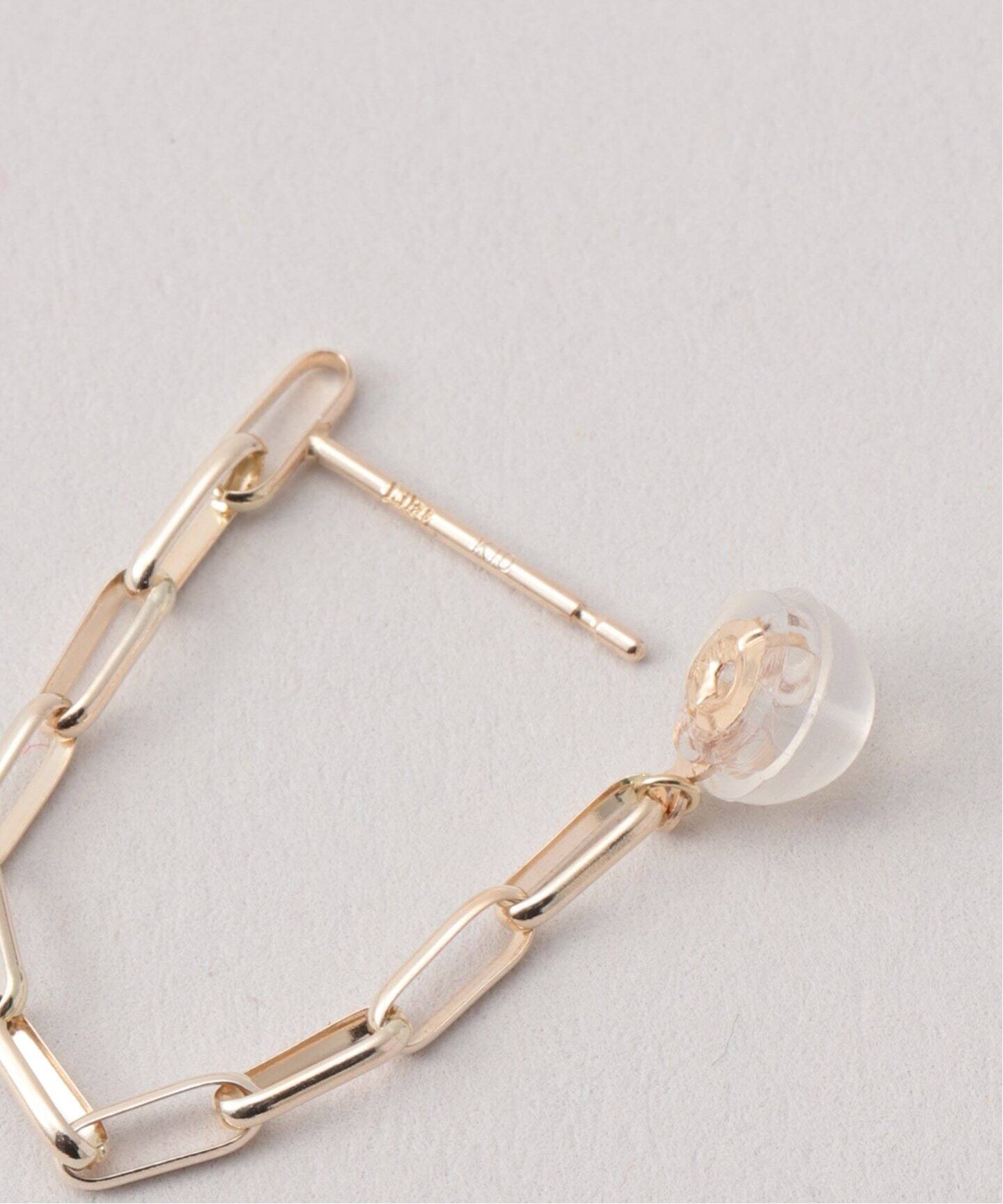 マーベラスチェーンUピアス K10（両耳）（ピアス（両耳用））｜Lilas 