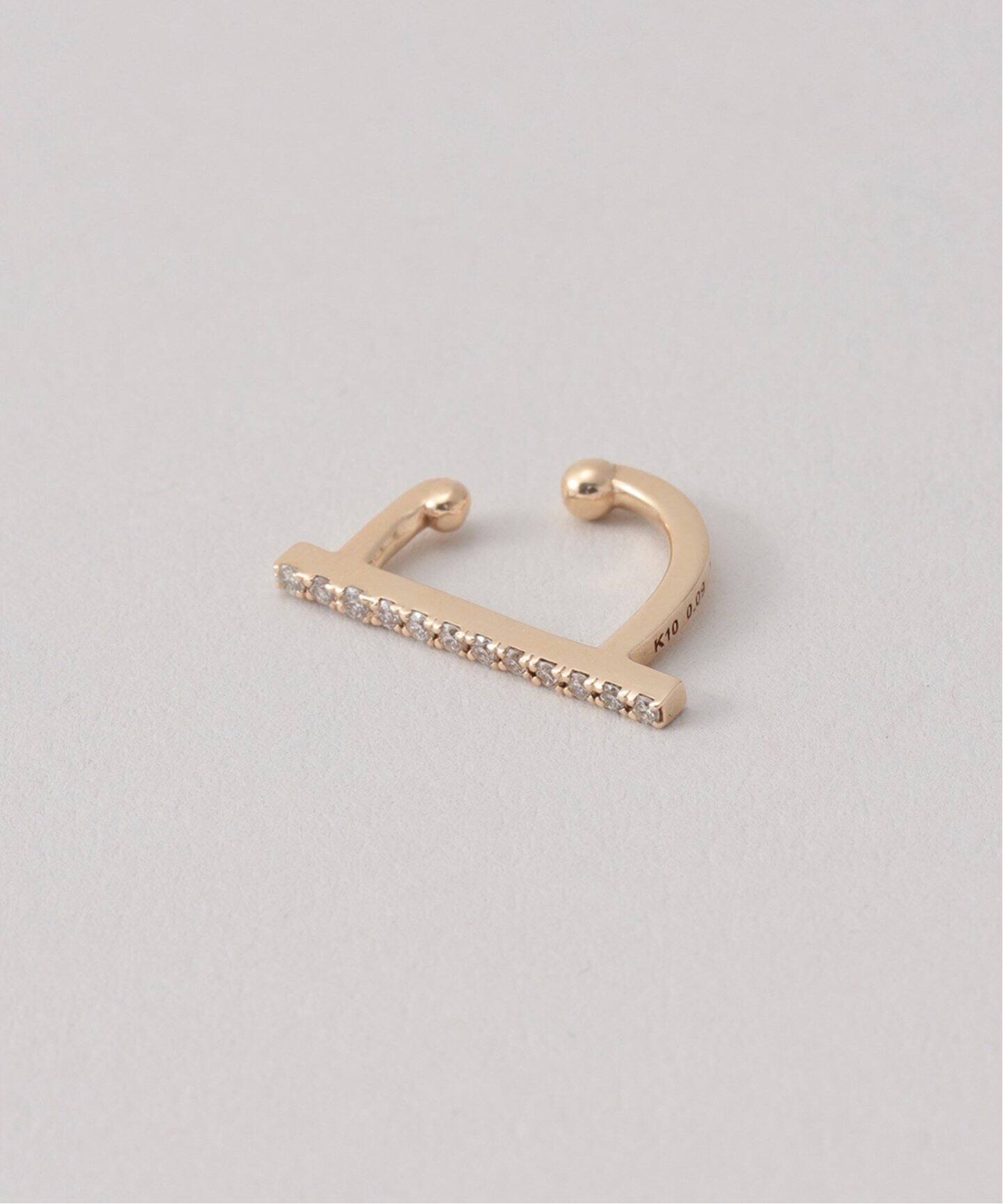 追加予約》ダイヤバーイヤーカフ K10（片耳）（イヤーカフ）｜Lilas  
