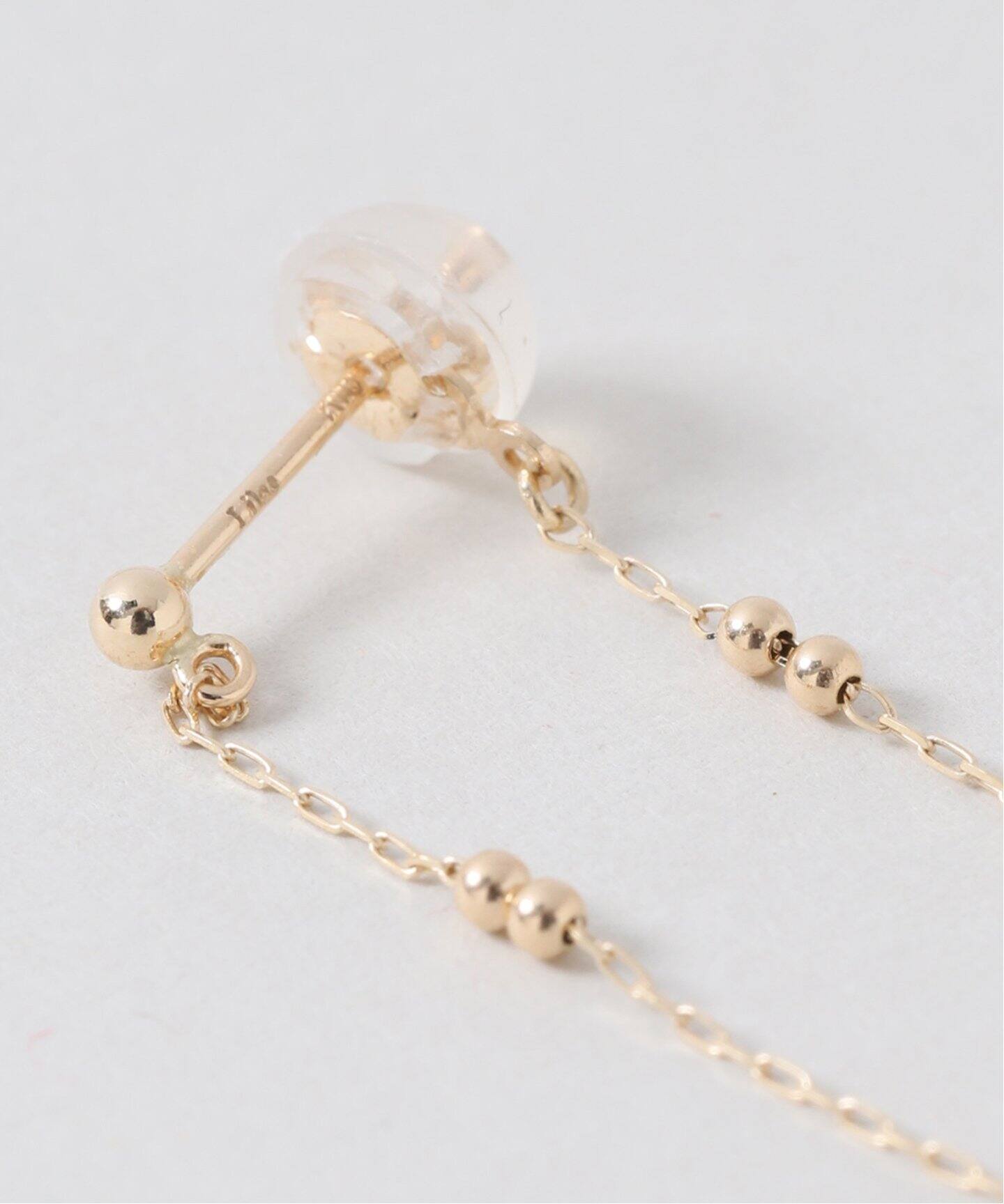 Lilas ゴールド K10 ピアス リラ Lilas スクリューサークルピアス K10（両耳） （ゴールド