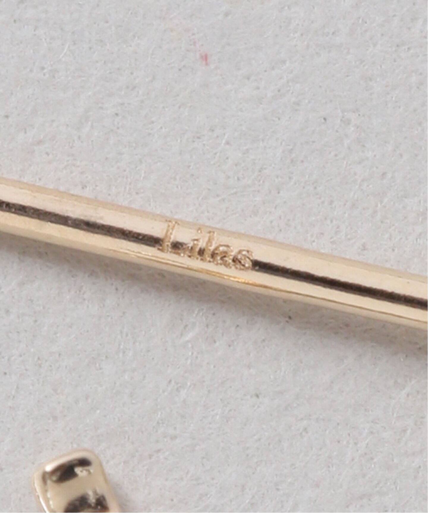 Lilas オーバルフープピアスS K10（両耳） オーバルフープピアスS K10（両耳）（ピアス（両耳用））｜Lilas（リラ