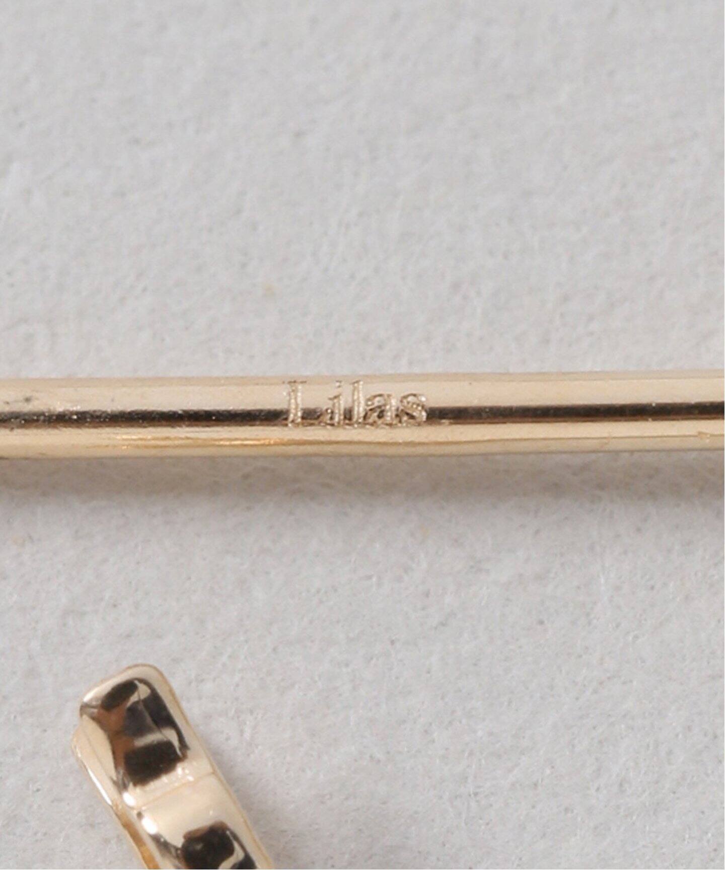 オーバルフープピアスM K10（両耳）（ピアス（両耳用））｜Lilas（リラ