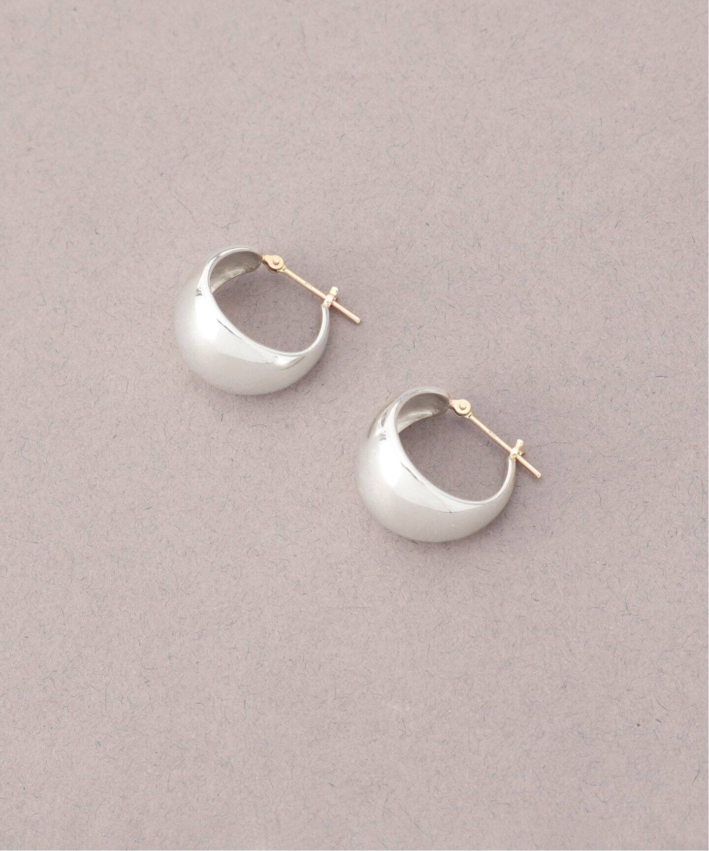予約》【SAMH by LILAS】ワイド月甲丸ピアス SV（両耳）（ピアス（両耳 