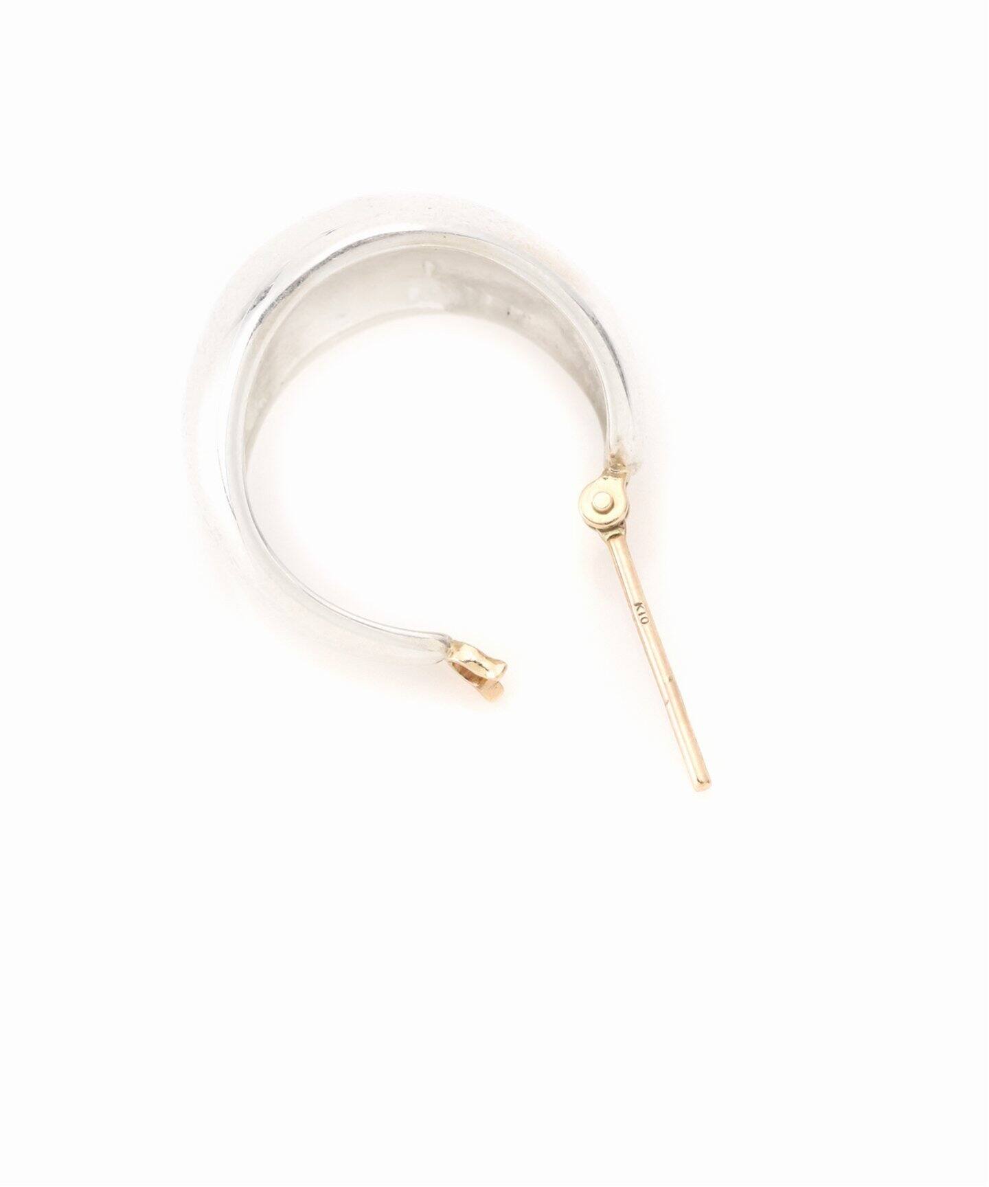予約》【SAMH by LILAS】ワイド月甲丸ピアス SV（両耳）（ピアス（両耳 