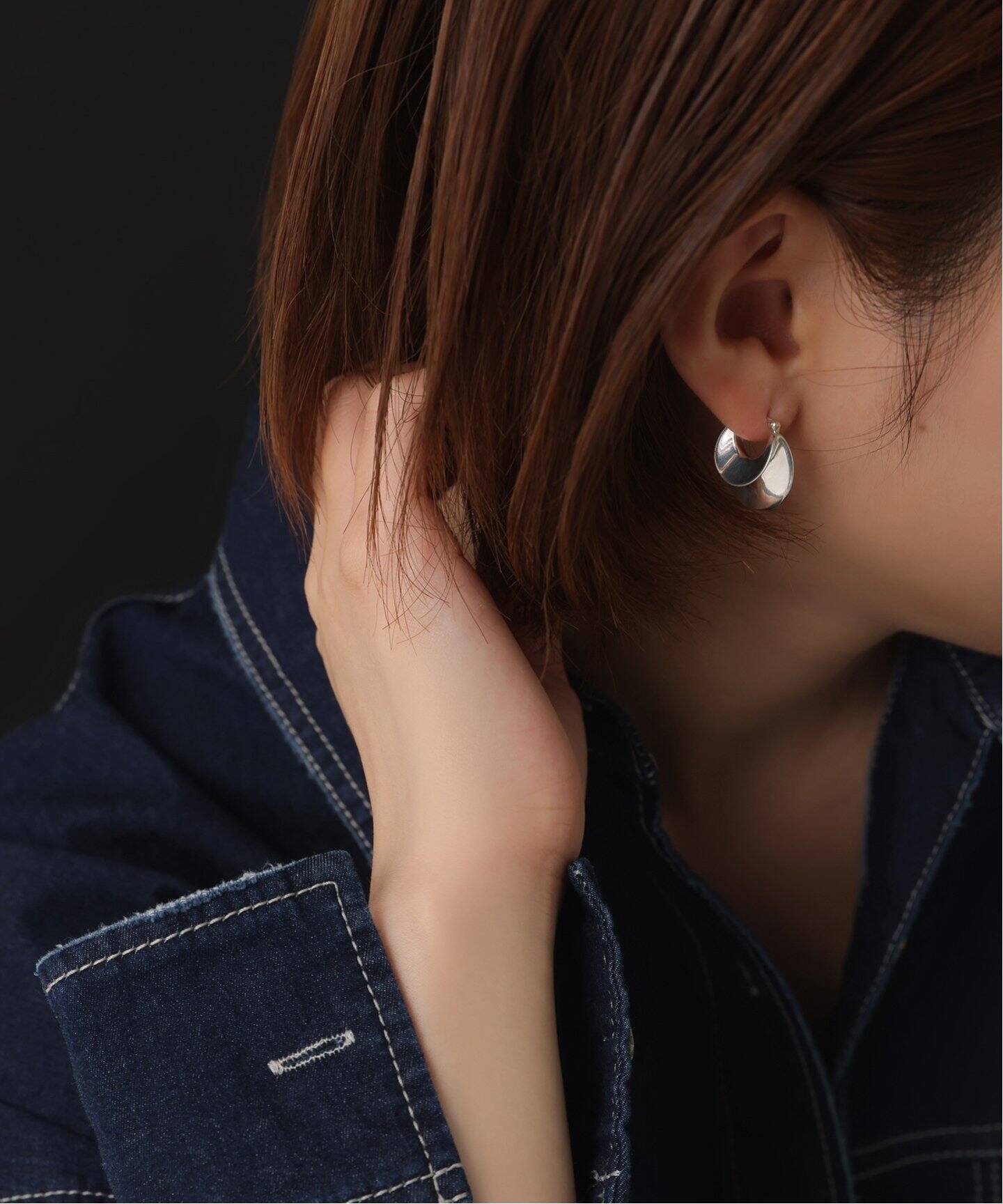 SAMH by LILAS】エスカルゴピアス SV（両耳）（ピアス（両耳用 