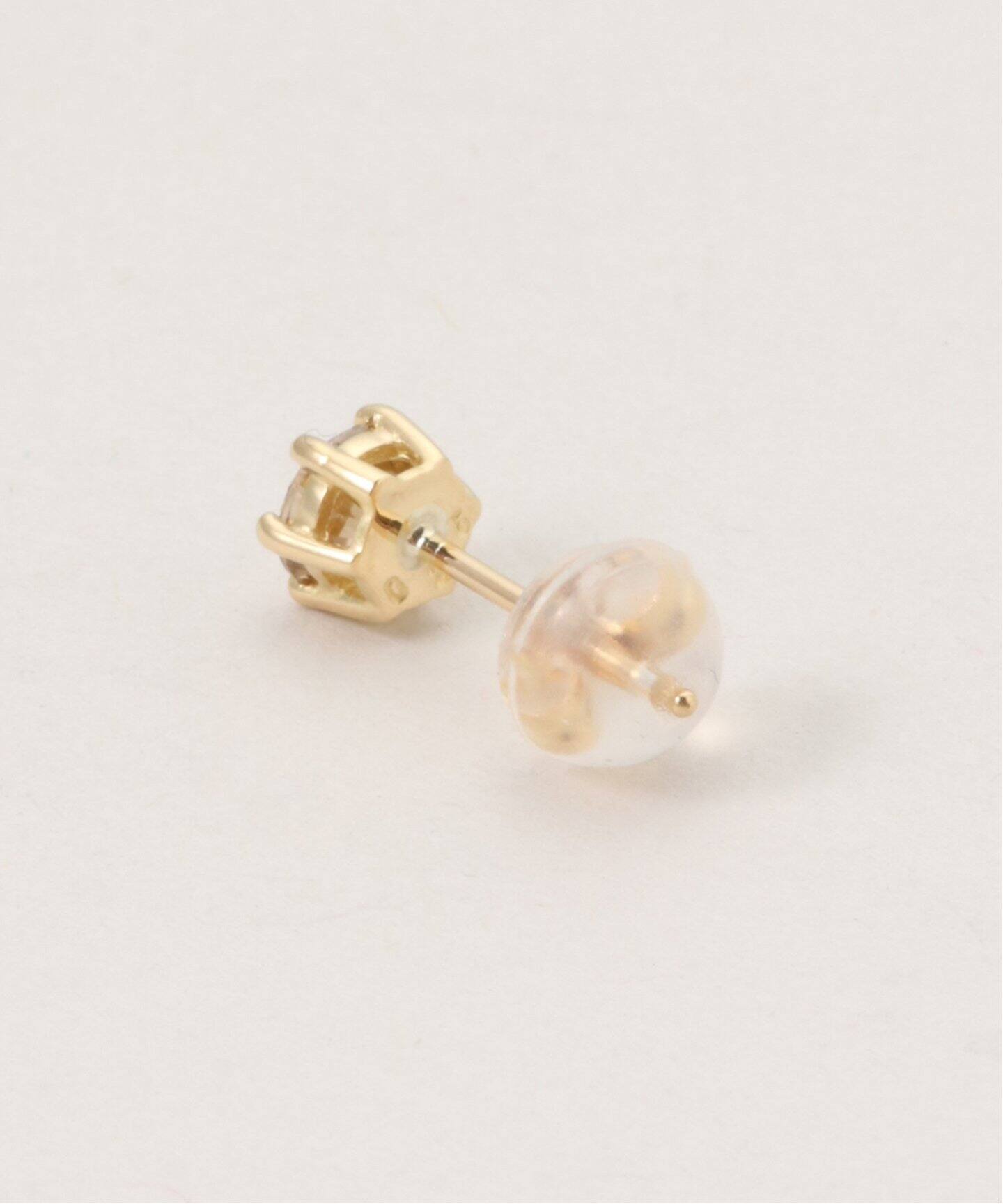 18K 0.5ct brown diamond pierce(両耳)（ピアス（両耳用 