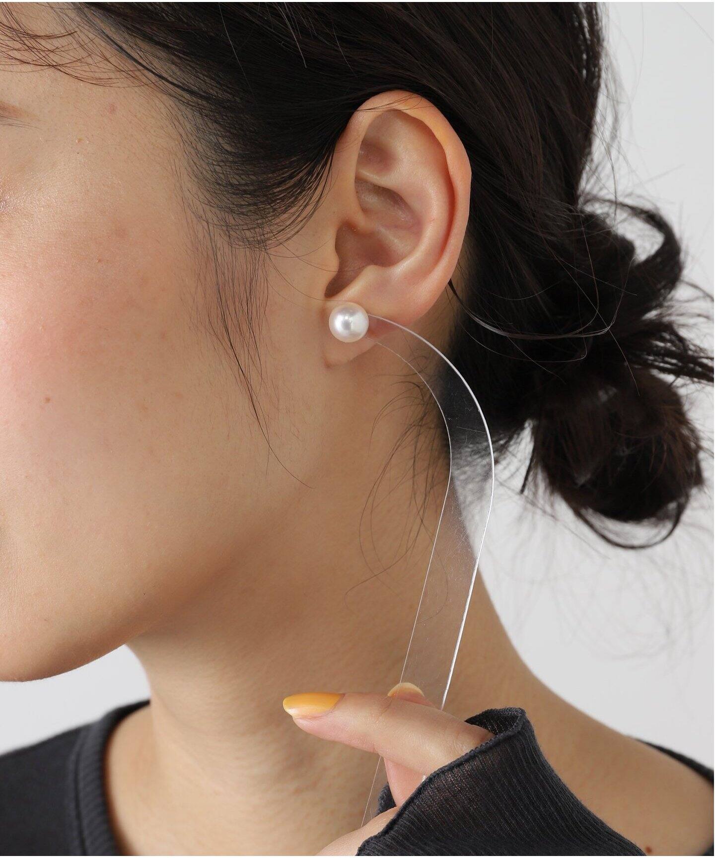 PT 9.0mm hanadama pearl pierce(両耳)（ピアス（両耳用