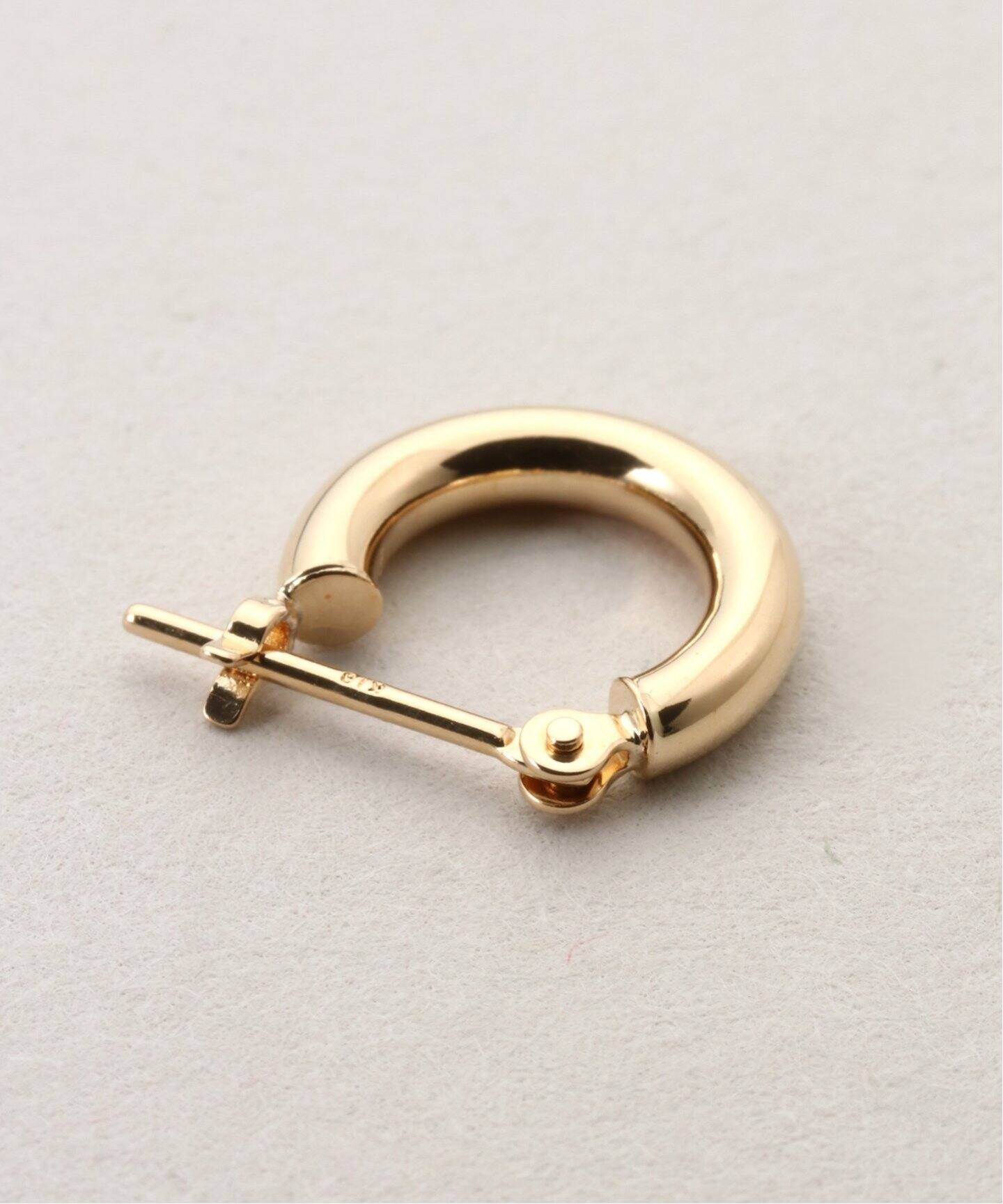 18K 0.2pipe/1.0cm hoop pierce(両耳)（ピアス（両耳用 