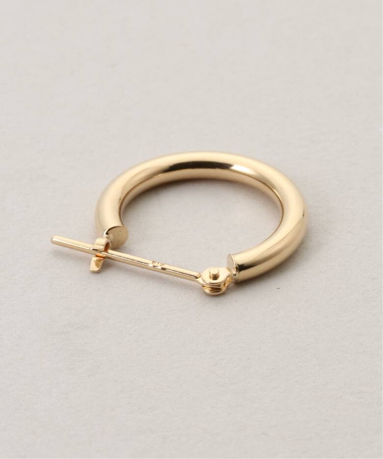 18K 0.2pipe/1.5cm hoop pierce(両耳)（ピアス（両耳用 