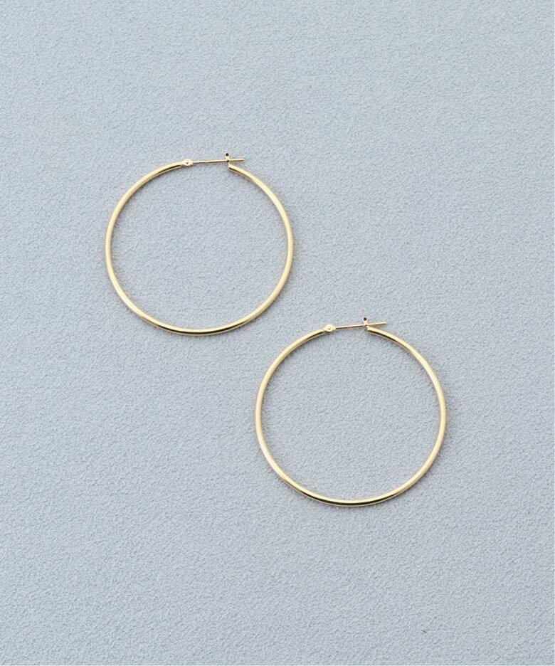 18K 0.15pipe/4.0cm hoop pierce(両耳)（ピアス（両耳用 