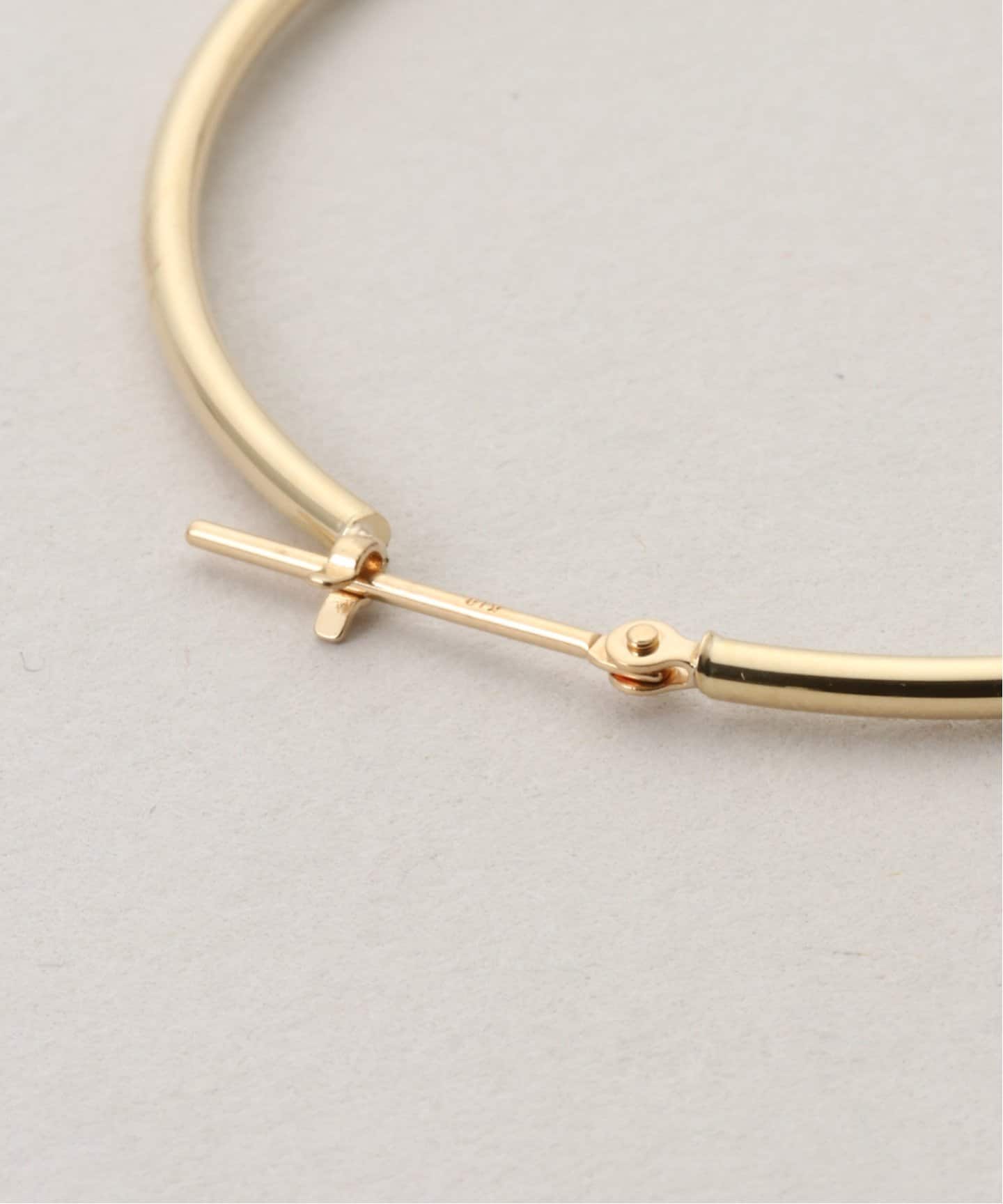 18K 0.15pipe/4.0cm hoop pierce(両耳)（ピアス（両耳用