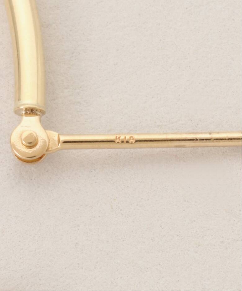 18K 0.15pipe/4.0cm hoop pierce(両耳)（ピアス（両耳用 