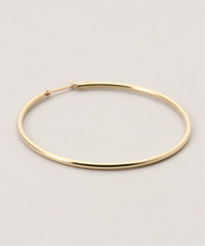 18K 0.15pipe/4.0cm hoop pierce(両耳)（ピアス（両耳用 