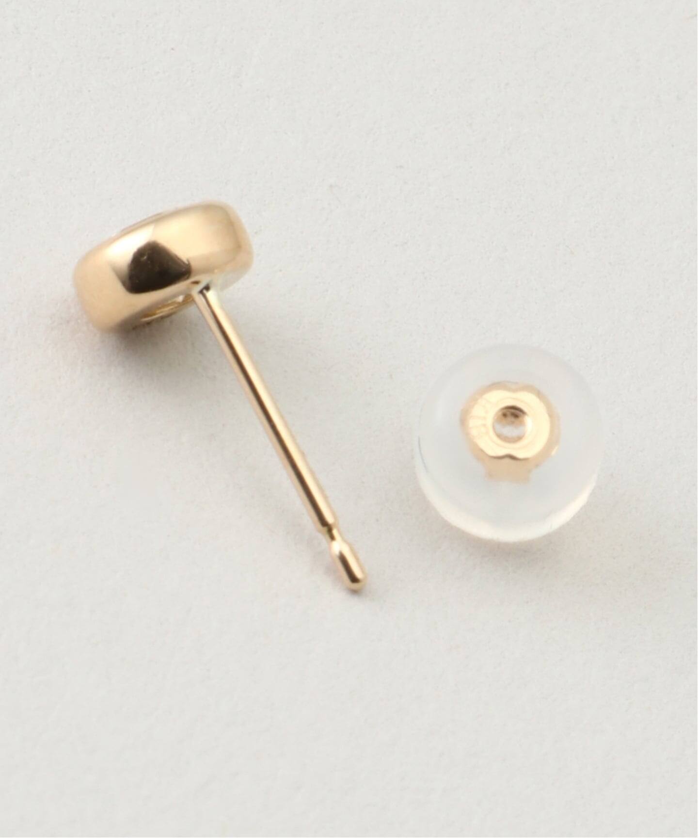 DECOUVERTE 18KYG 0.15ct ダイヤモンドピアス 片耳（K10YGダイヤモンド 