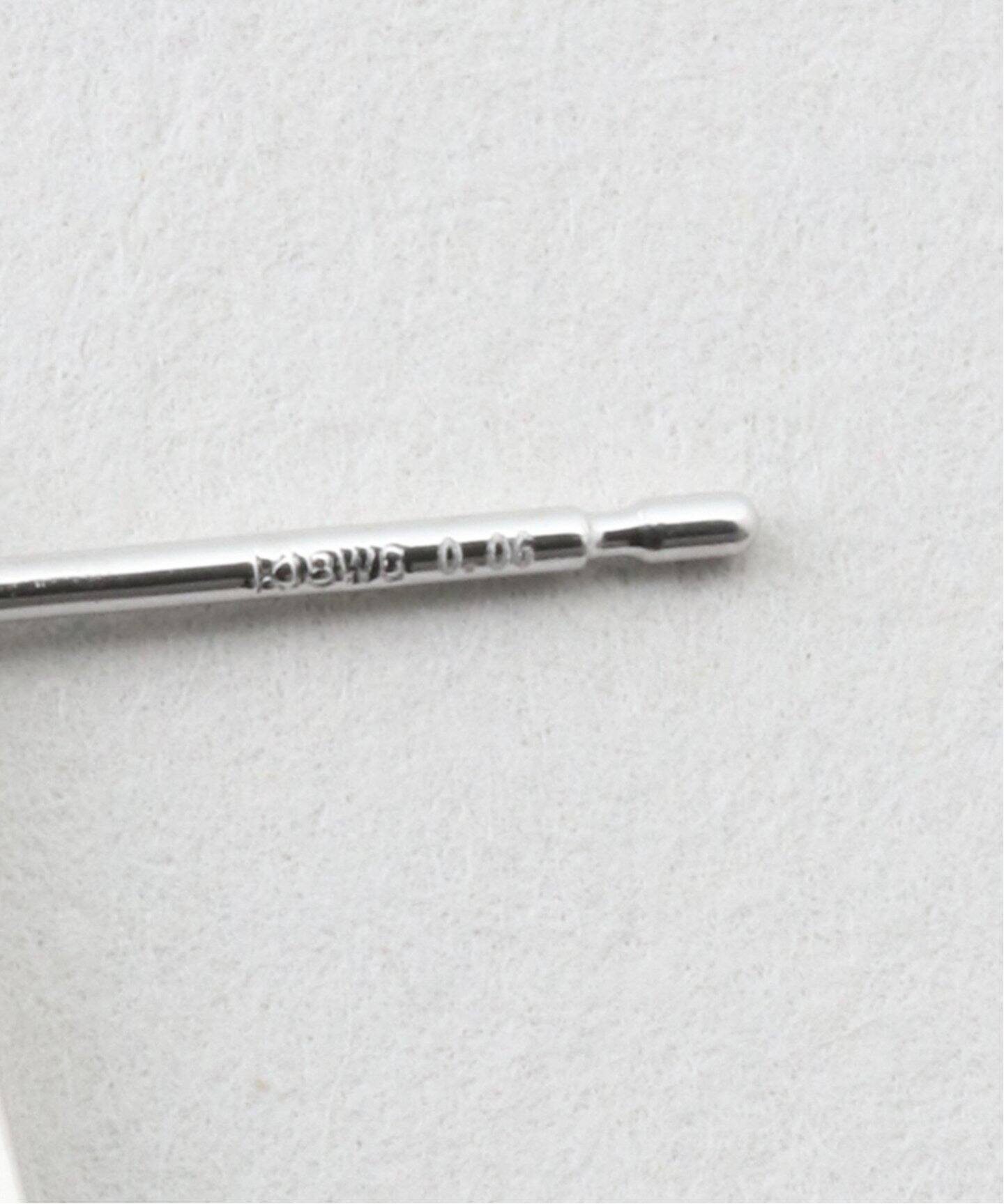18K 0.12ct diamond bar pierce(両耳)（ピアス（両耳用