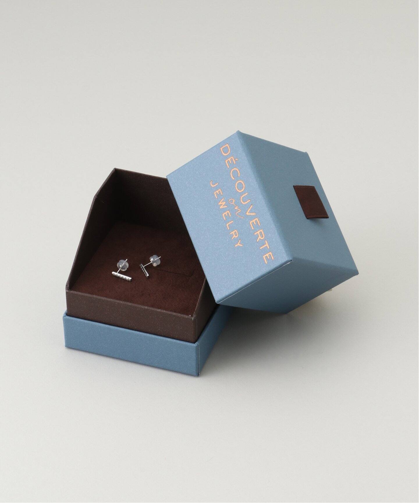 18K 0.12ct diamond bar pierce(両耳)（ピアス（両耳用