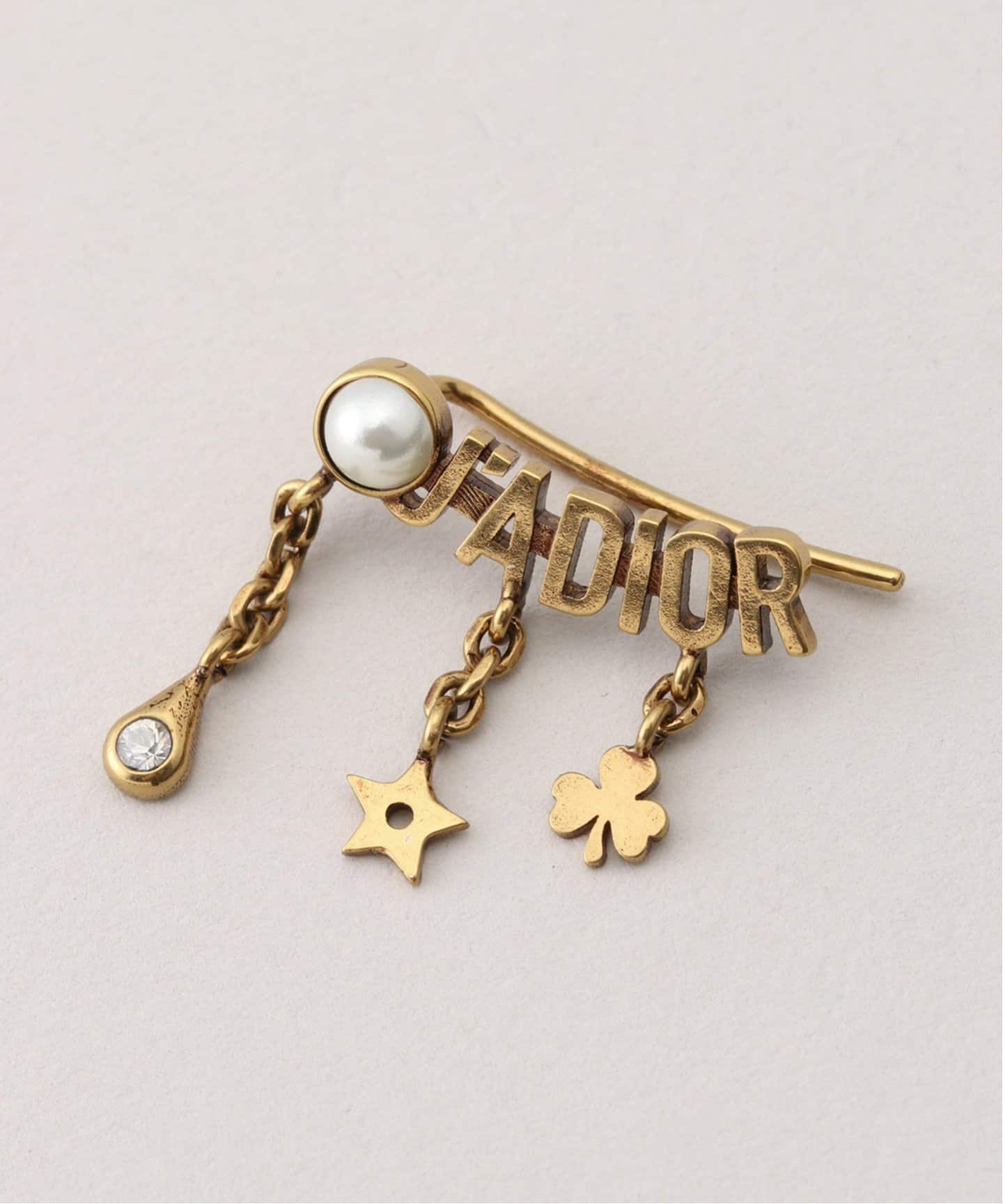Dior パール ゴールド ピアス(両耳用) ディオール ピアス レディース アクセサリ PETIT CD ピアス プチ