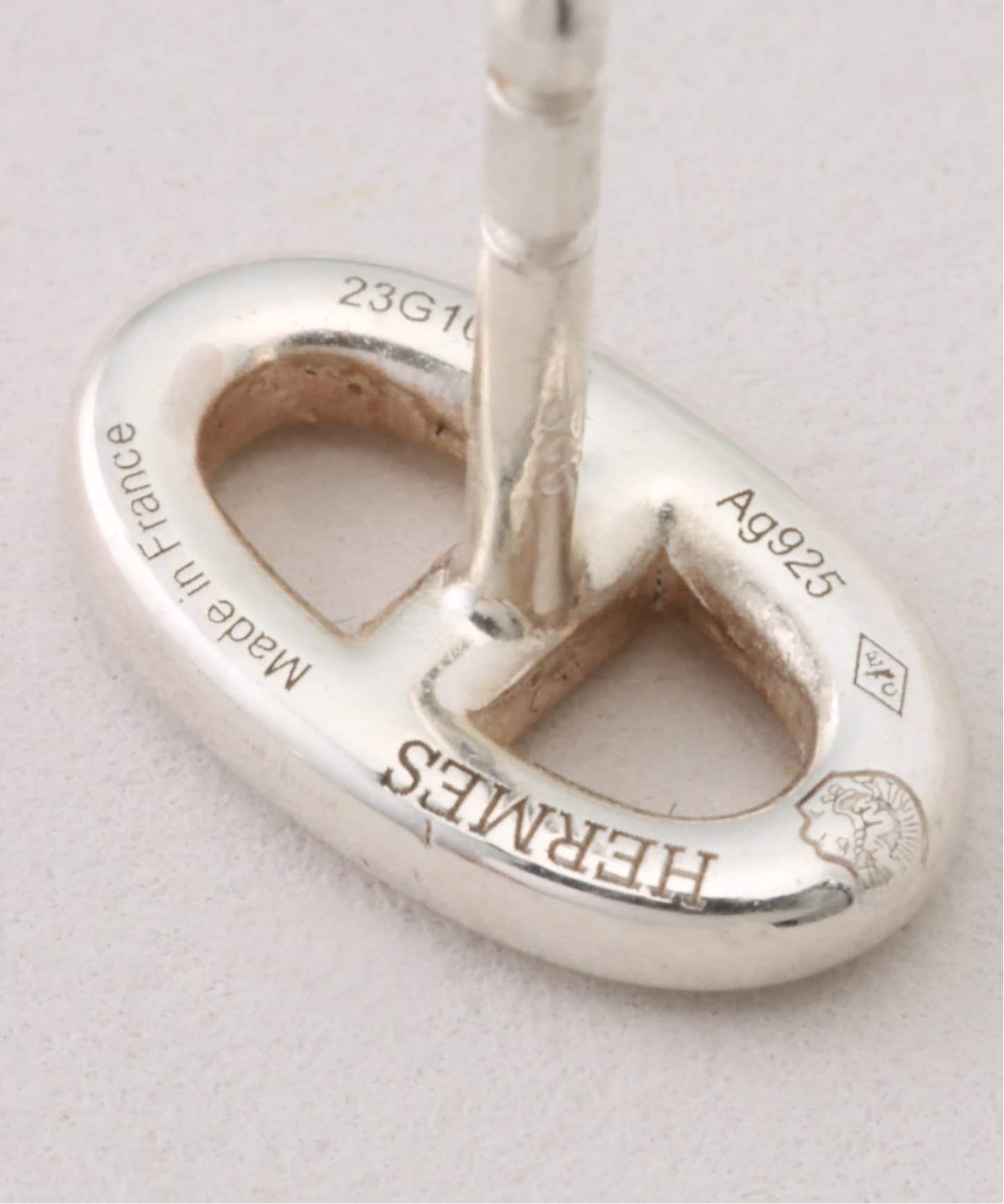 【すぐ届く☆】HERMES Chaine d'Ancre ピアス TPM シルバー VINTAGE HERMES/エルメス】Chaine dAncre pierce tpm(両耳