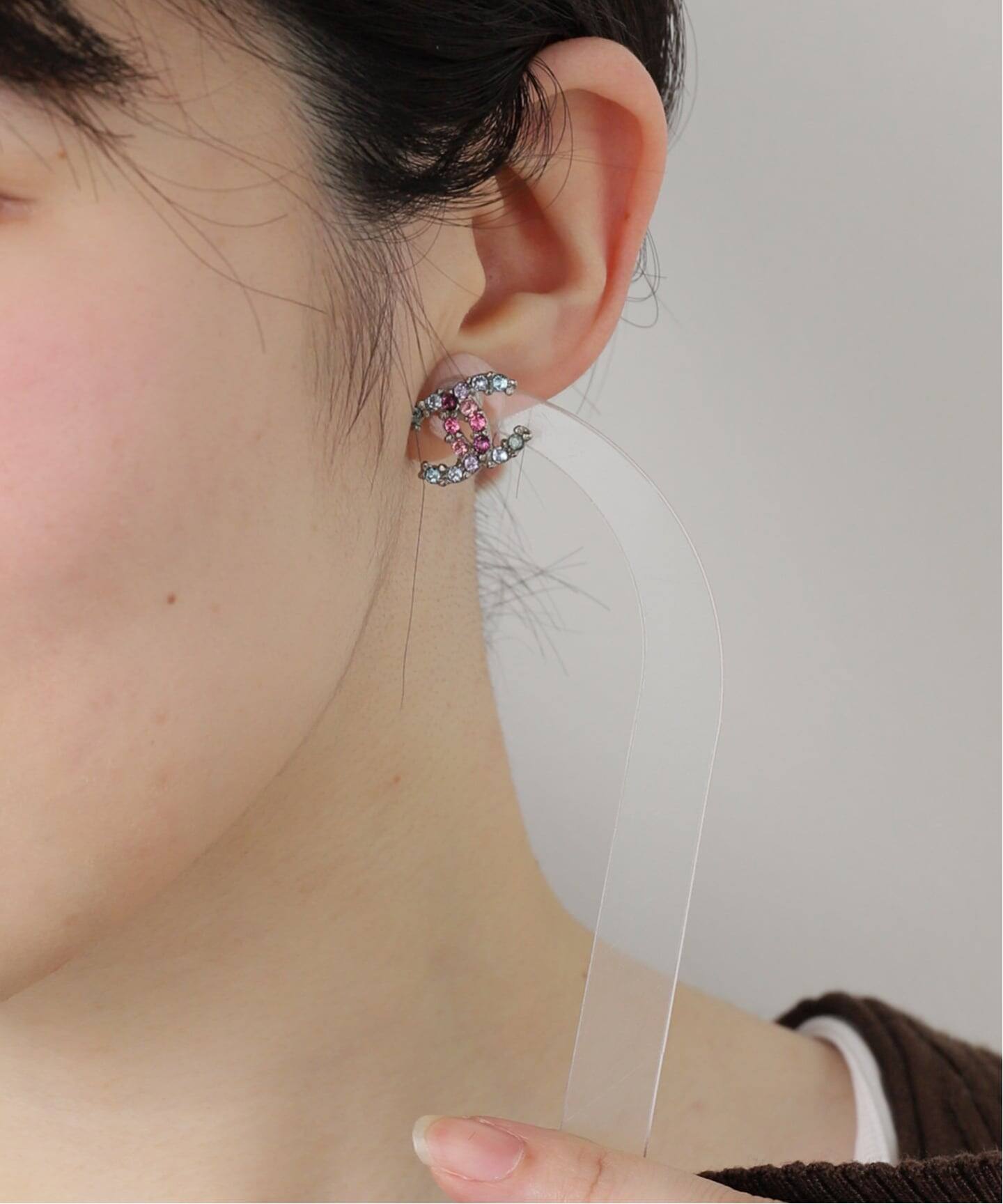 CHANEL/シャネル】 pierce logo (両耳)（ピアス（両耳用））｜ENSEMBLE