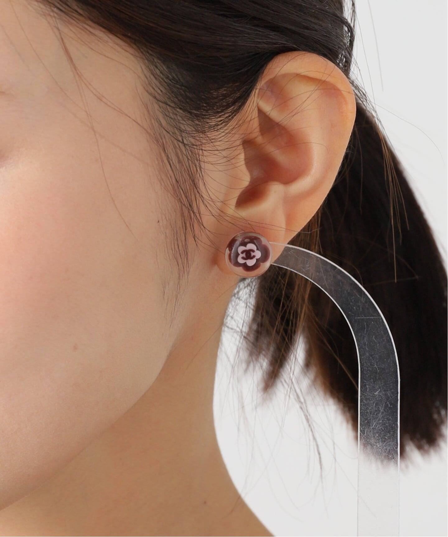 VINTAGE CHANEL/シャネル】 pierce flower round(両耳)（ピアス（両耳