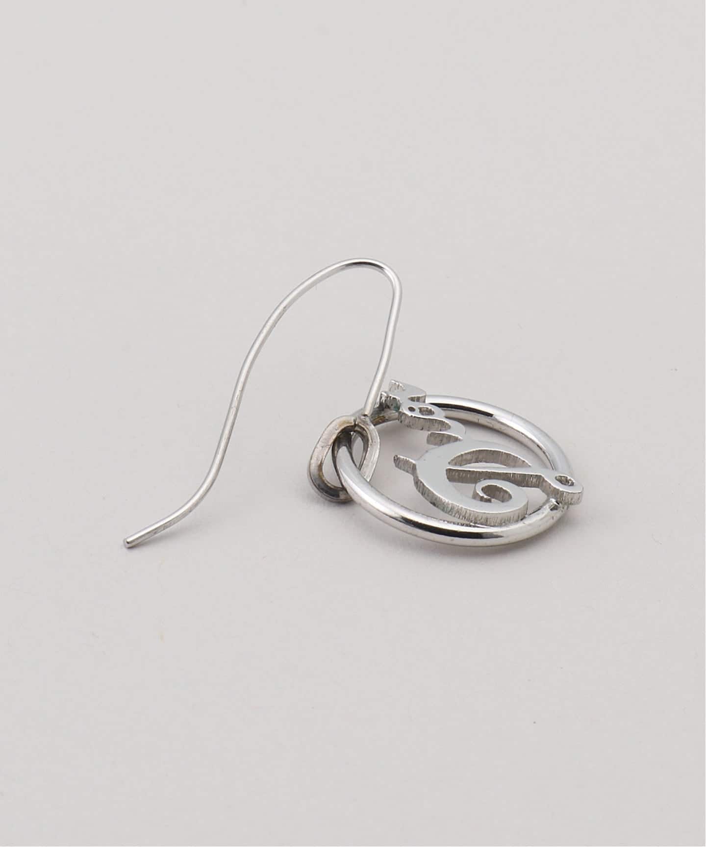 VINTAGE DIOR/ディオール】pierce big logo hook (両耳)（ピアス（両耳