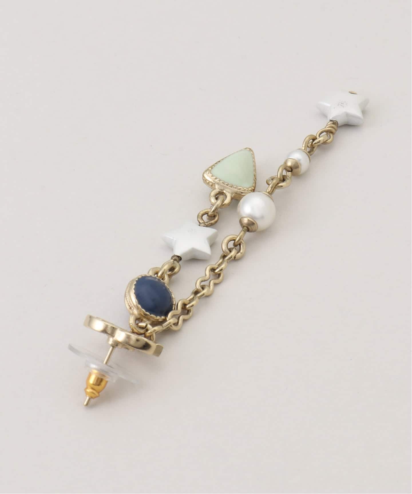 CHANEL/シャネル】 pierce logo star pearl (両耳)（ピアス（両耳用