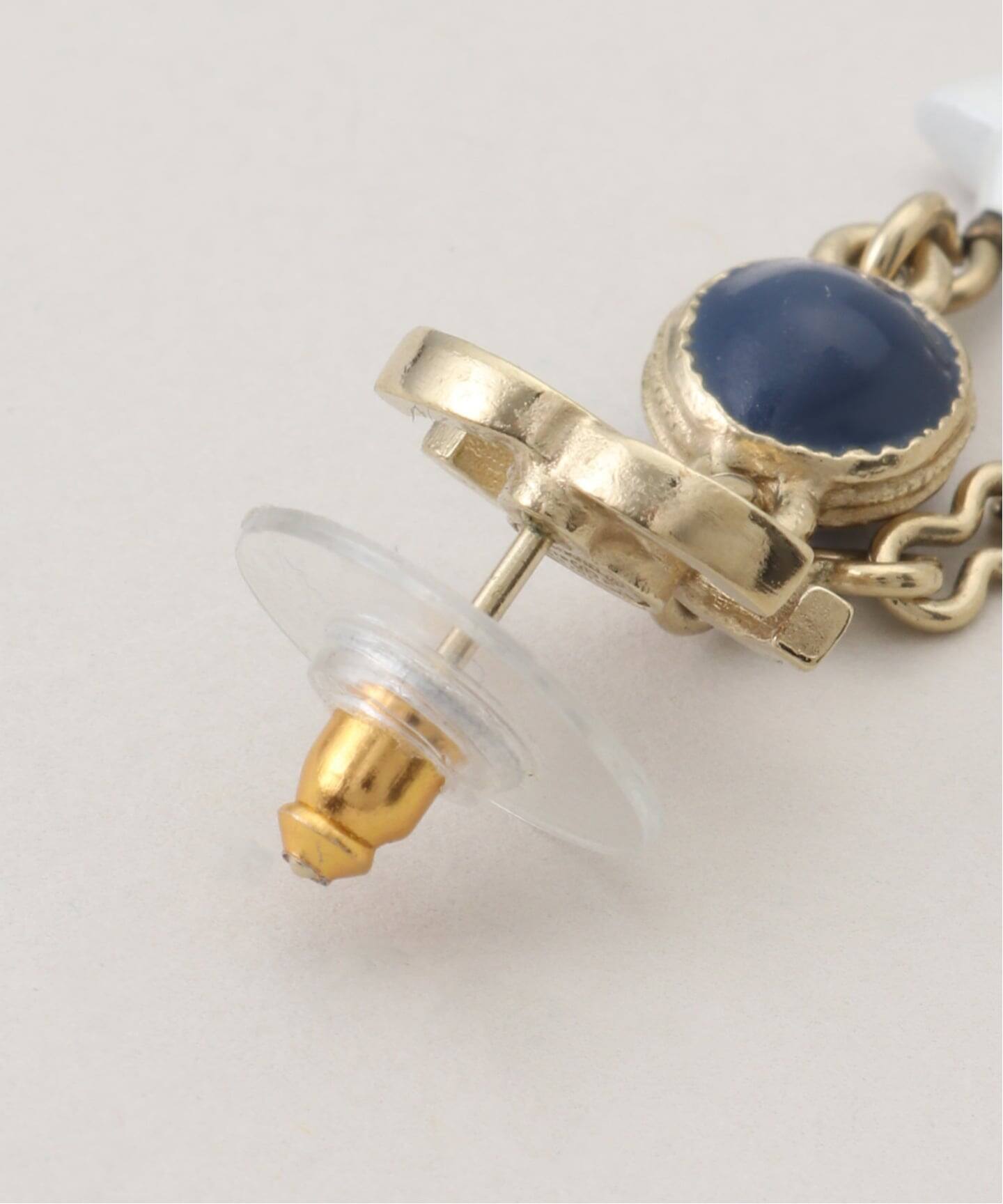 CHANEL/シャネル】 pierce logo star pearl (両耳)（ピアス（両耳用