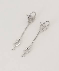 VINTAGE DIOR/ディオール】 pierce hear-padlock d-key(両耳)（ピアス 