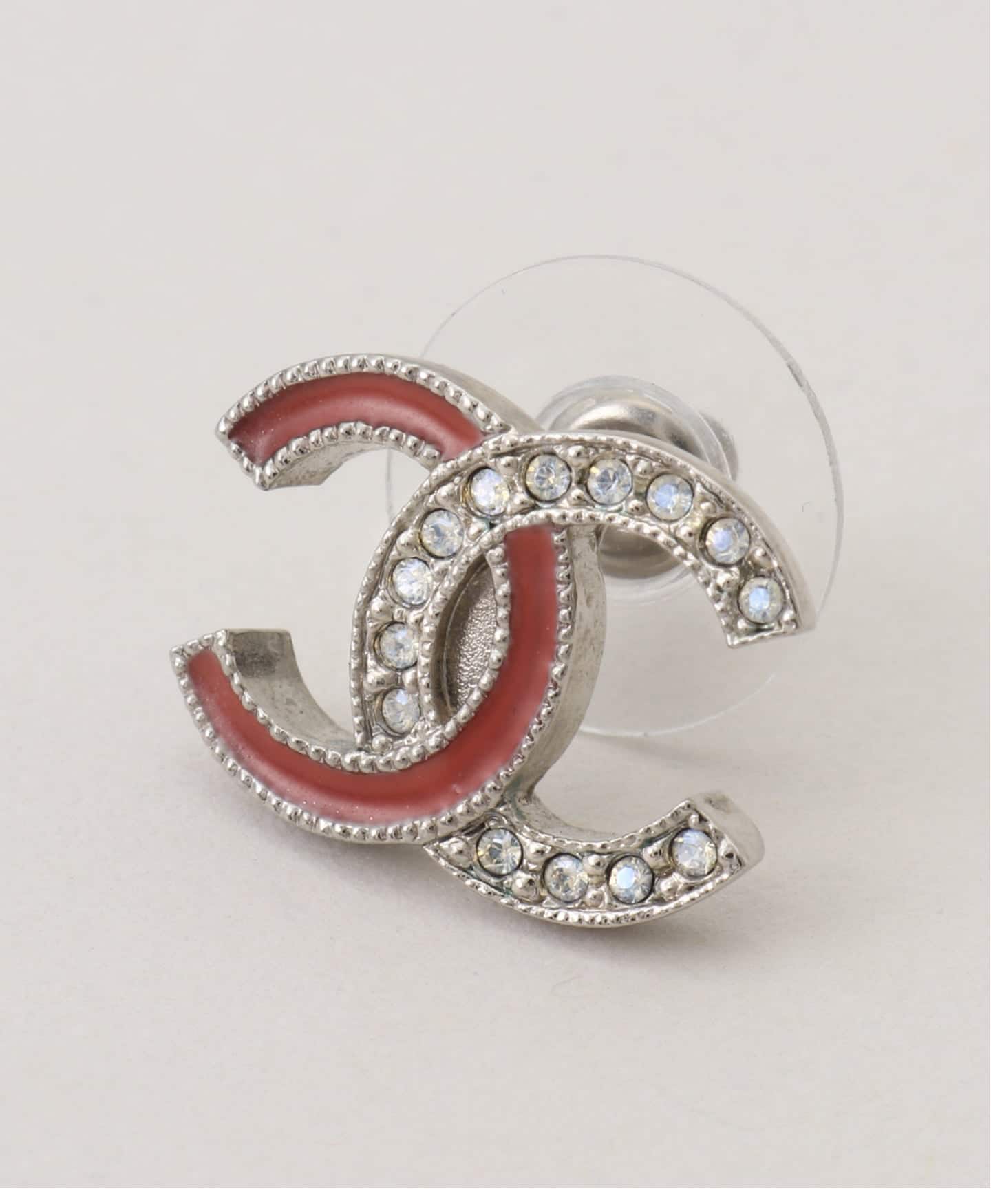 CHANEL/シャネル】pierce rs logo bi-color(両耳)（ピアス（両耳用