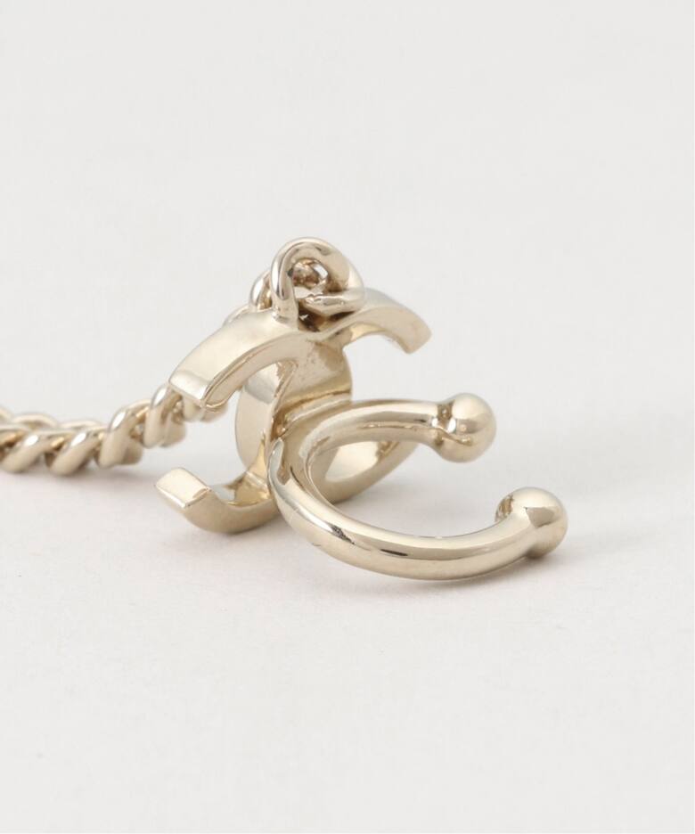 VINTAGE CHANEL/シャネル】Pierce logo coco w/earcuf(両耳)（ピアス 
