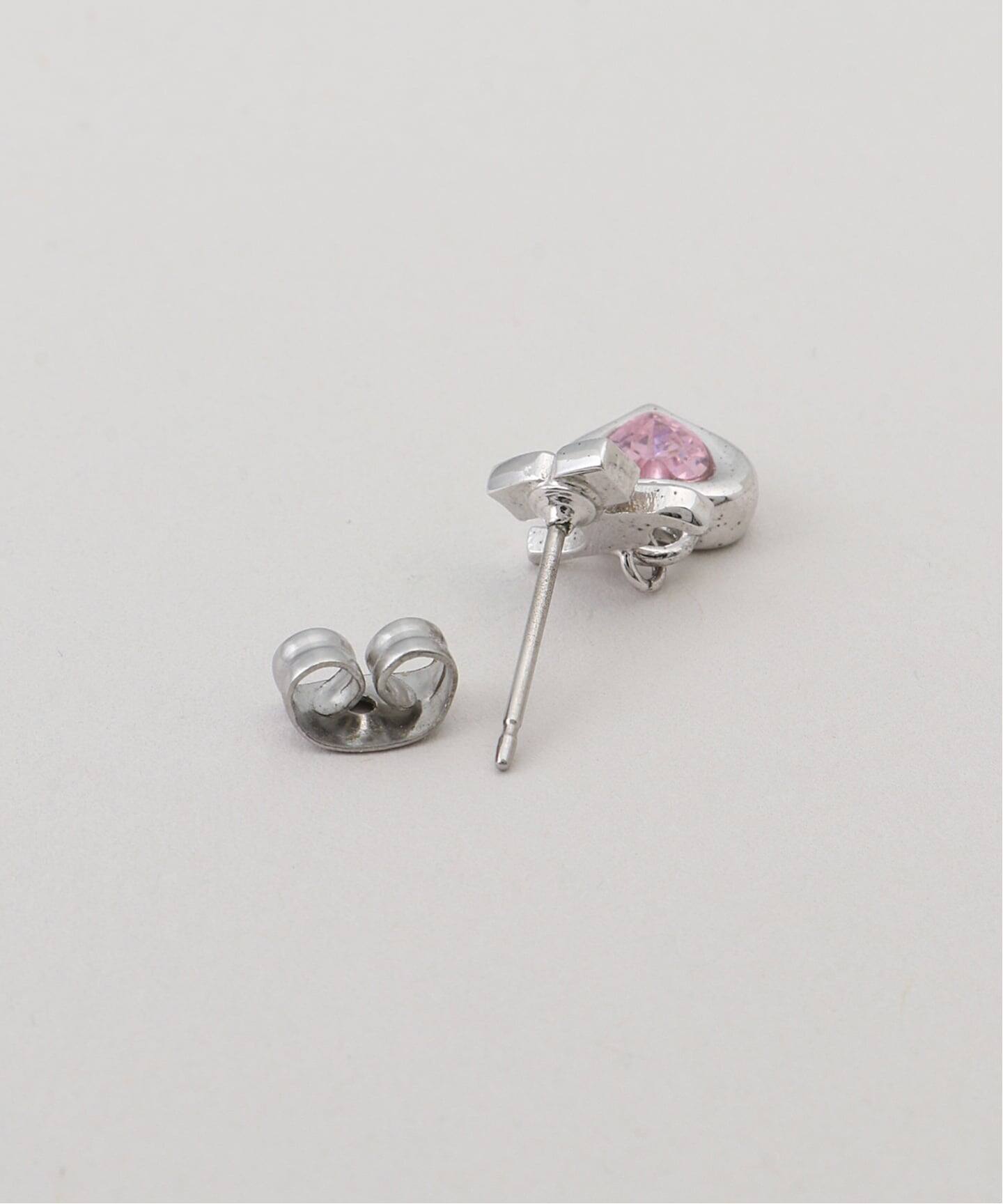 VINTAGE COURREGES/クレージュ】 pierce logo heart (両耳)（ピアス