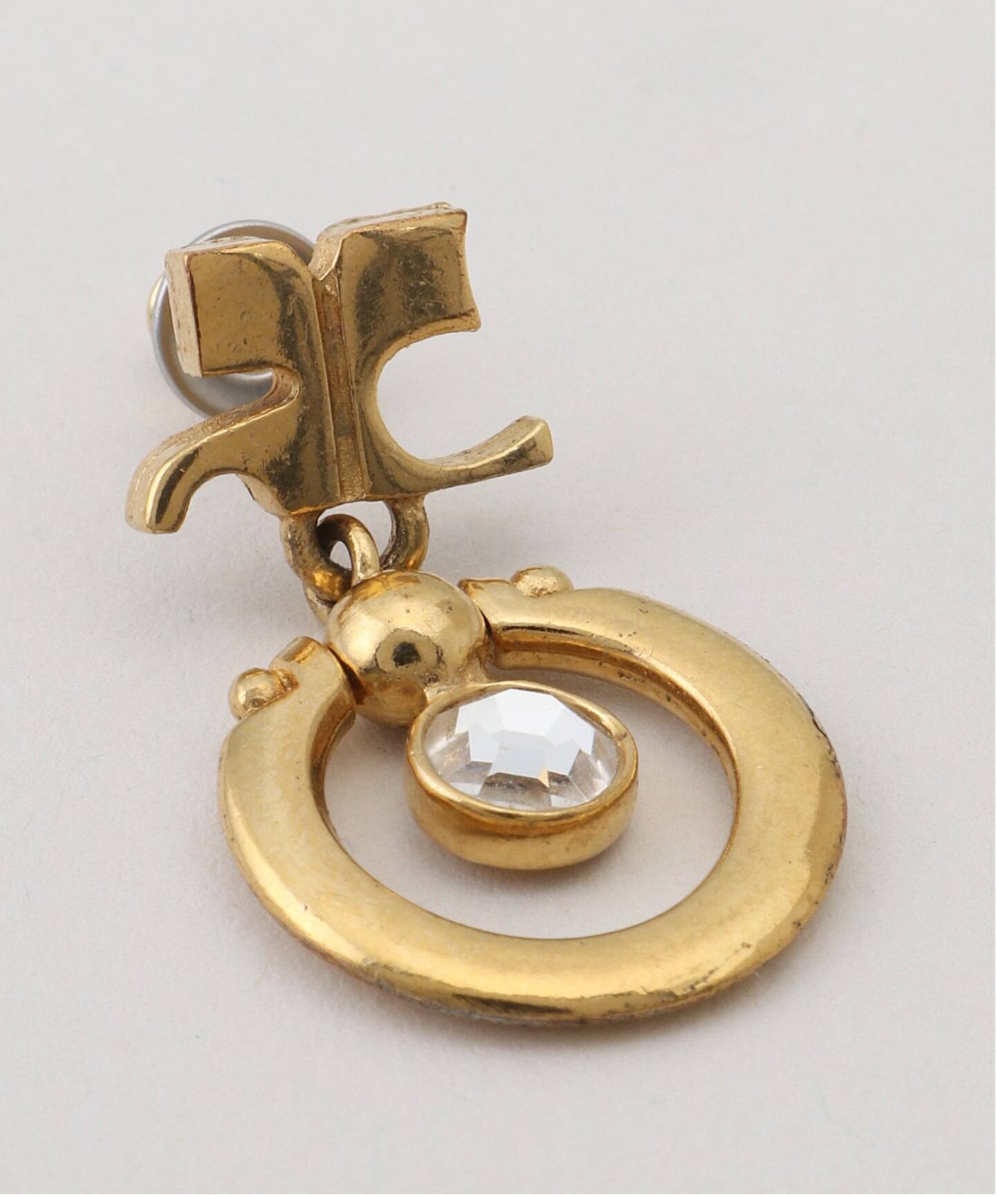VINTAGE COURREGES/クレージュ】pierce logo heart (両耳)（ピアス（両