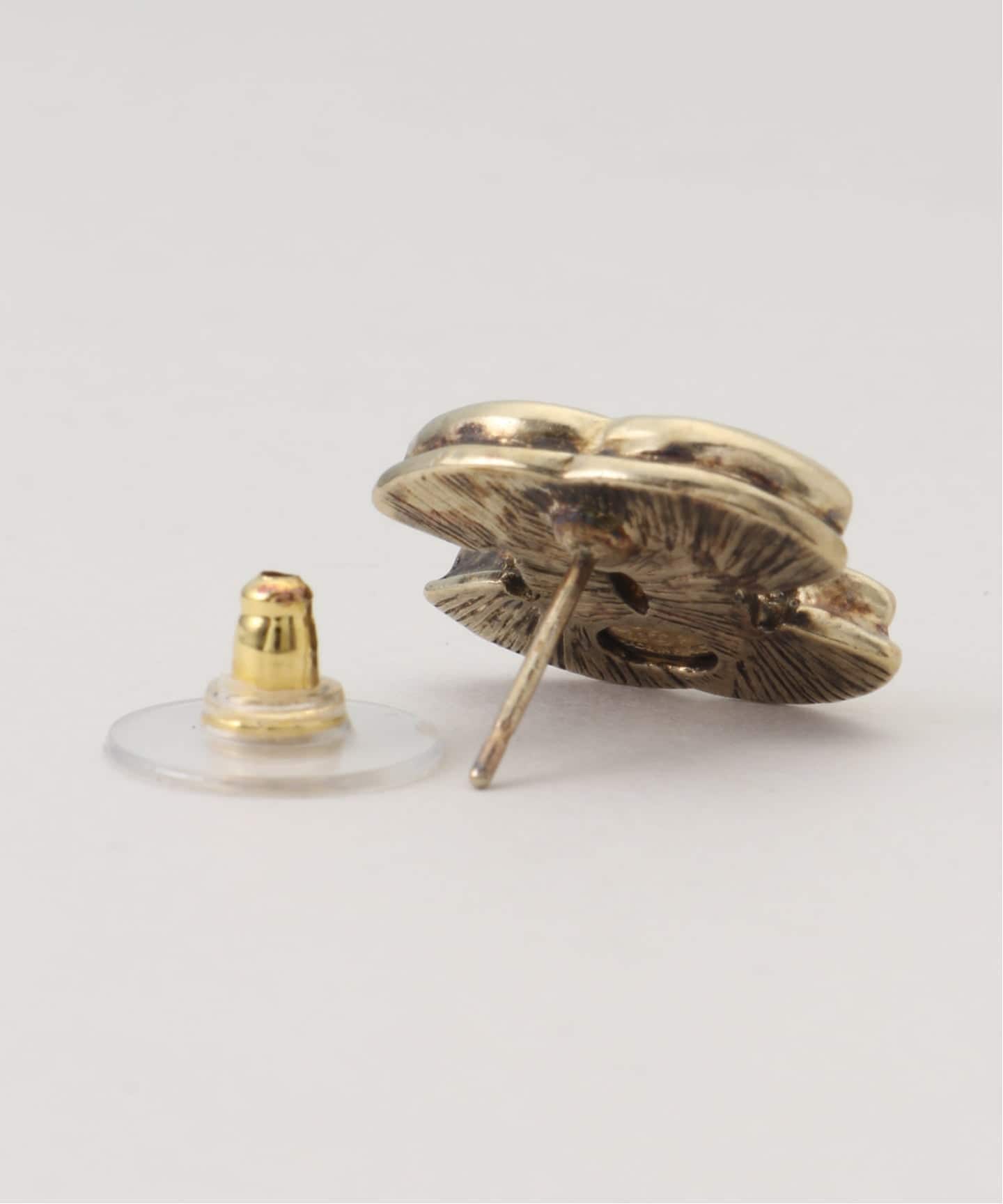 VINTAGE CHANEL/シャネル】 pierce logo purple(両耳)（ピアス（両耳用