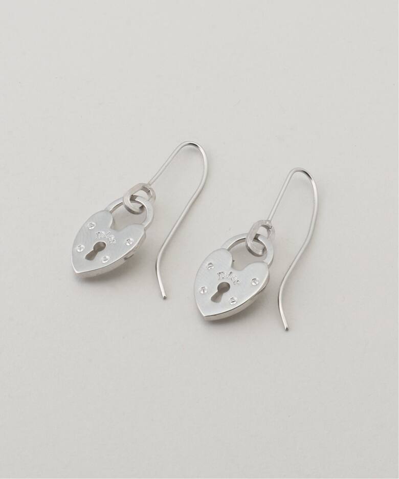 VINTAGE DIOR/ディオール】 pierce padlock logo(両耳)（ピアス（両耳 