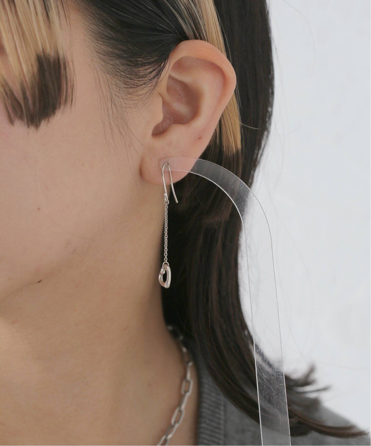 VINTAGE TIFFANY&Co./ティファニー】Open heart pierce chain(両耳  