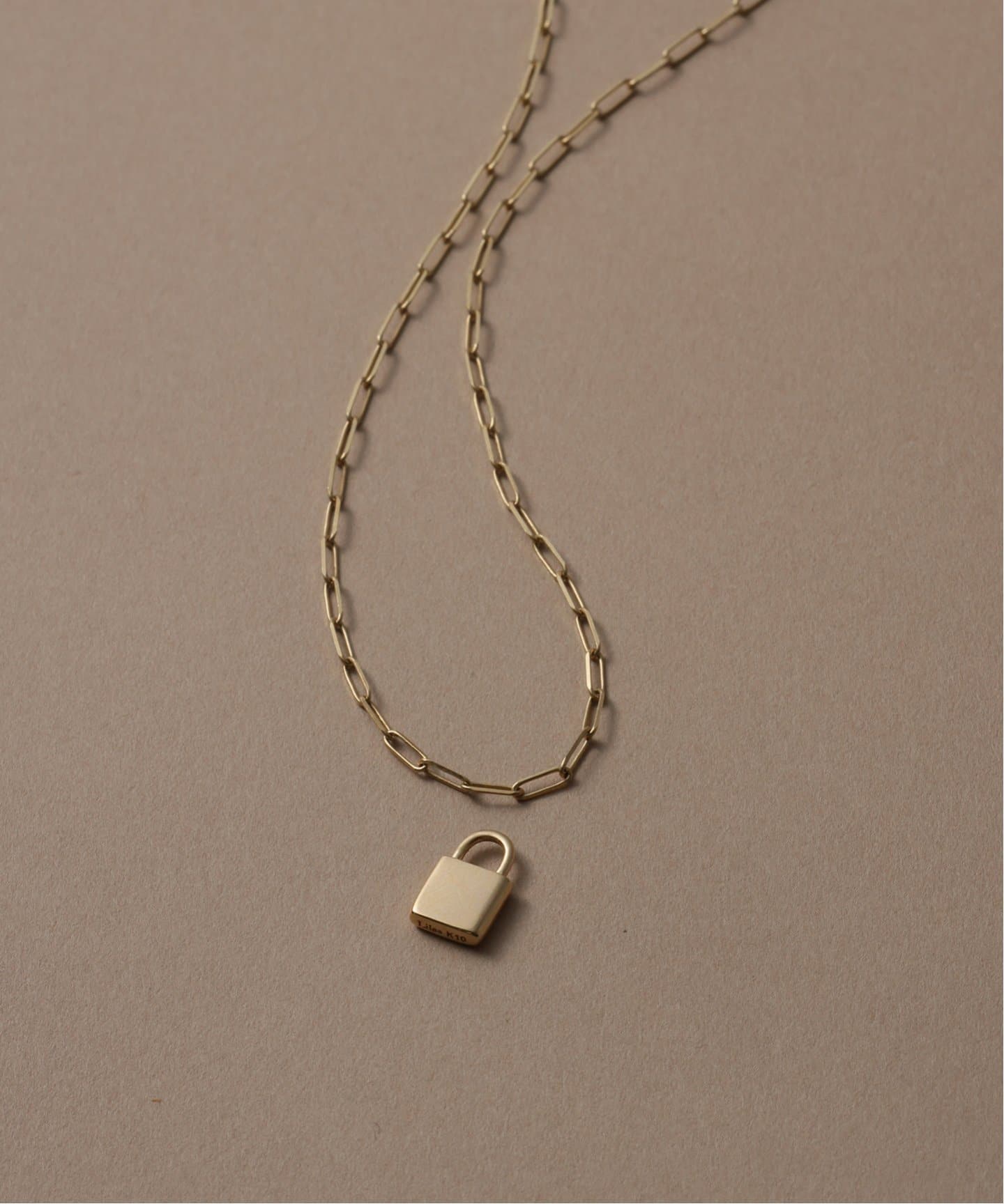 lilas コンパクトチェーンネックレス　チャームセット 追加》コンパクトチェーン55cmネックレス K10（ネックレス
