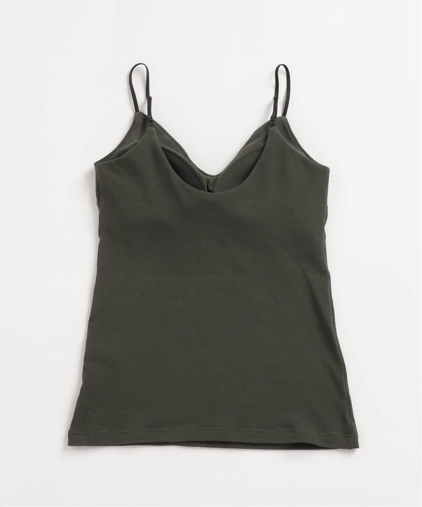 RESET】オーガニックコットン混 ブラキャミソール（グレー