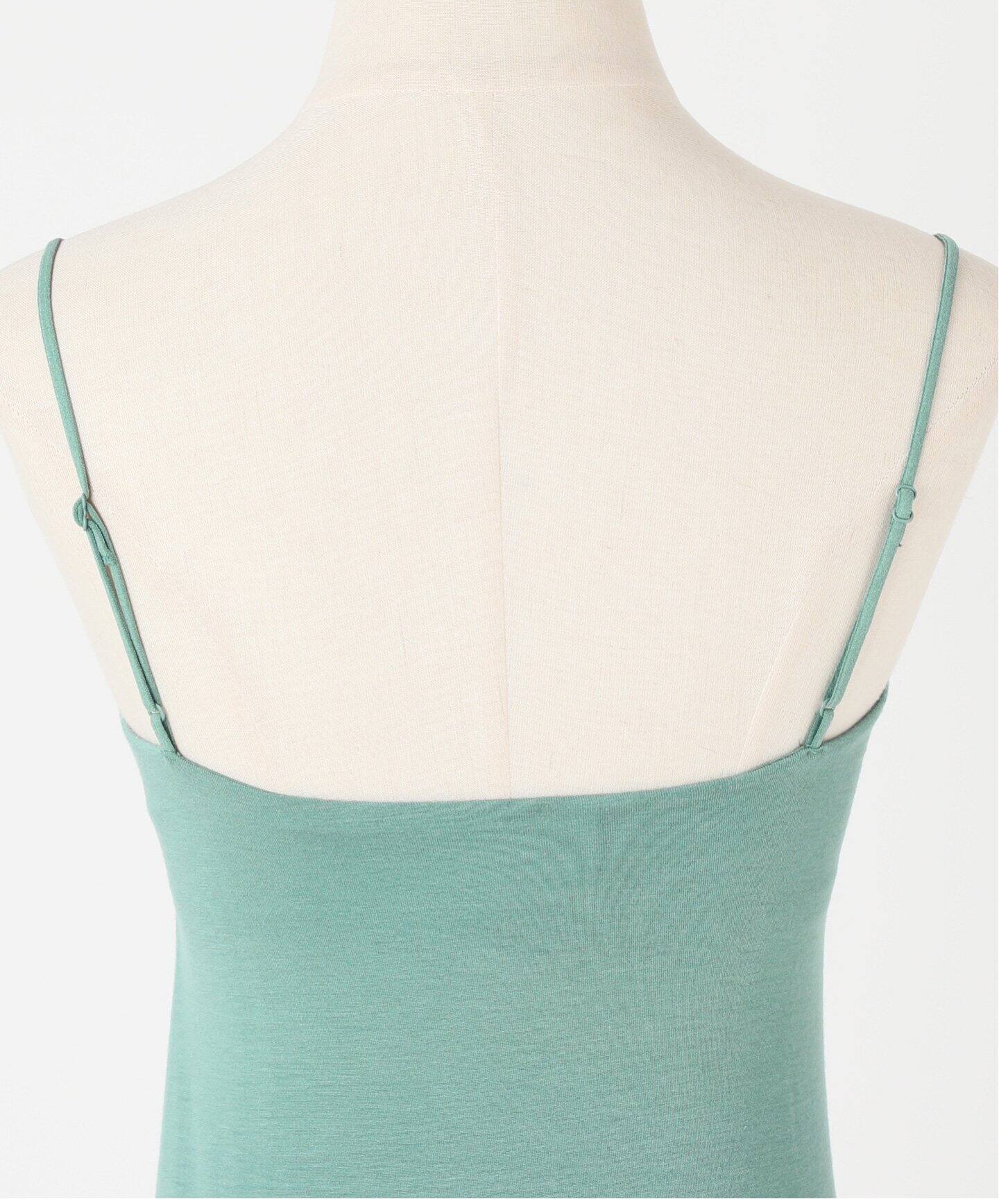 ACTIVE】Bamboo ストレッチキャミソール（グリーン）（カップ付き  