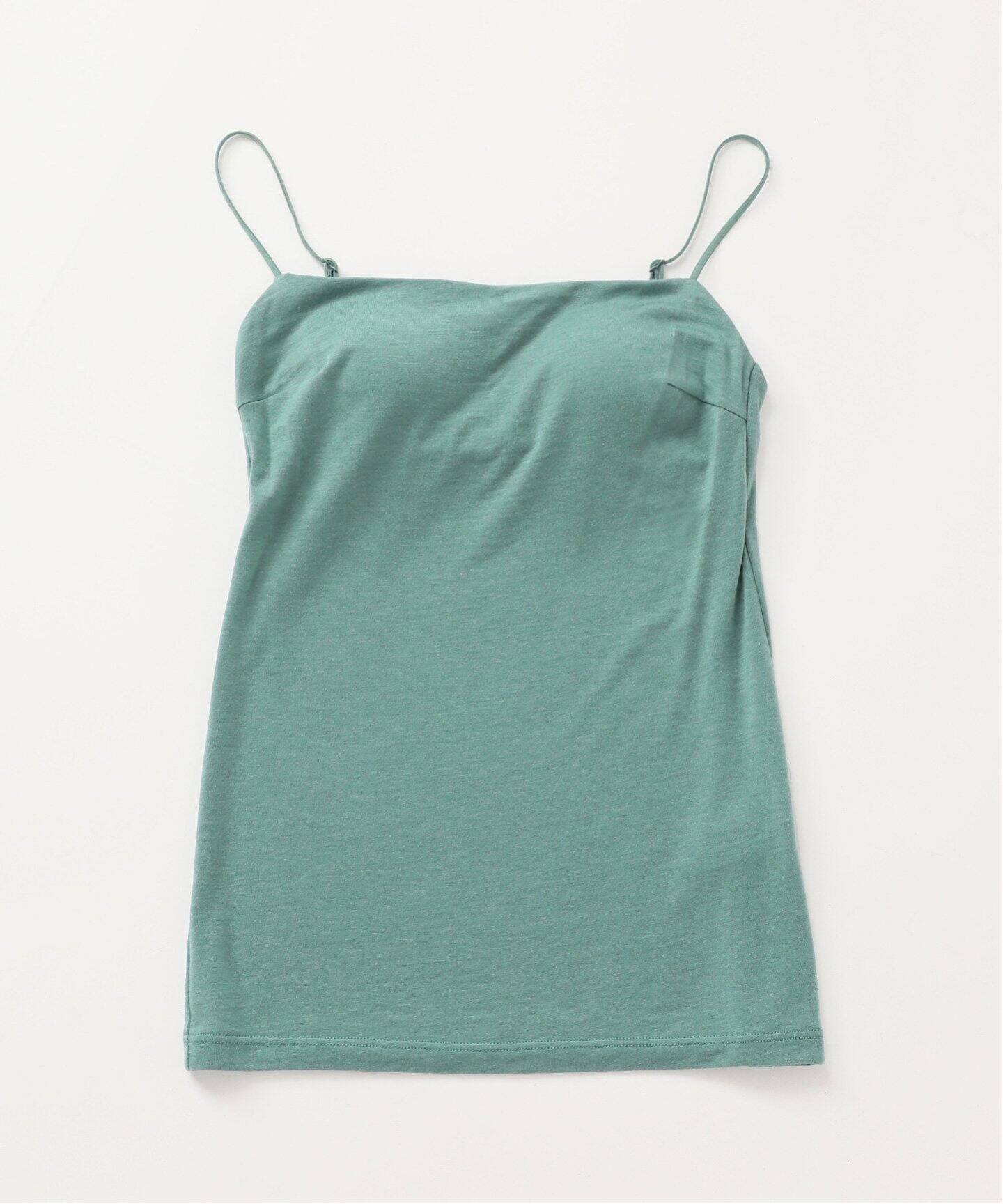 ACTIVE】Bamboo ストレッチキャミソール（グリーン）（カップ付き  