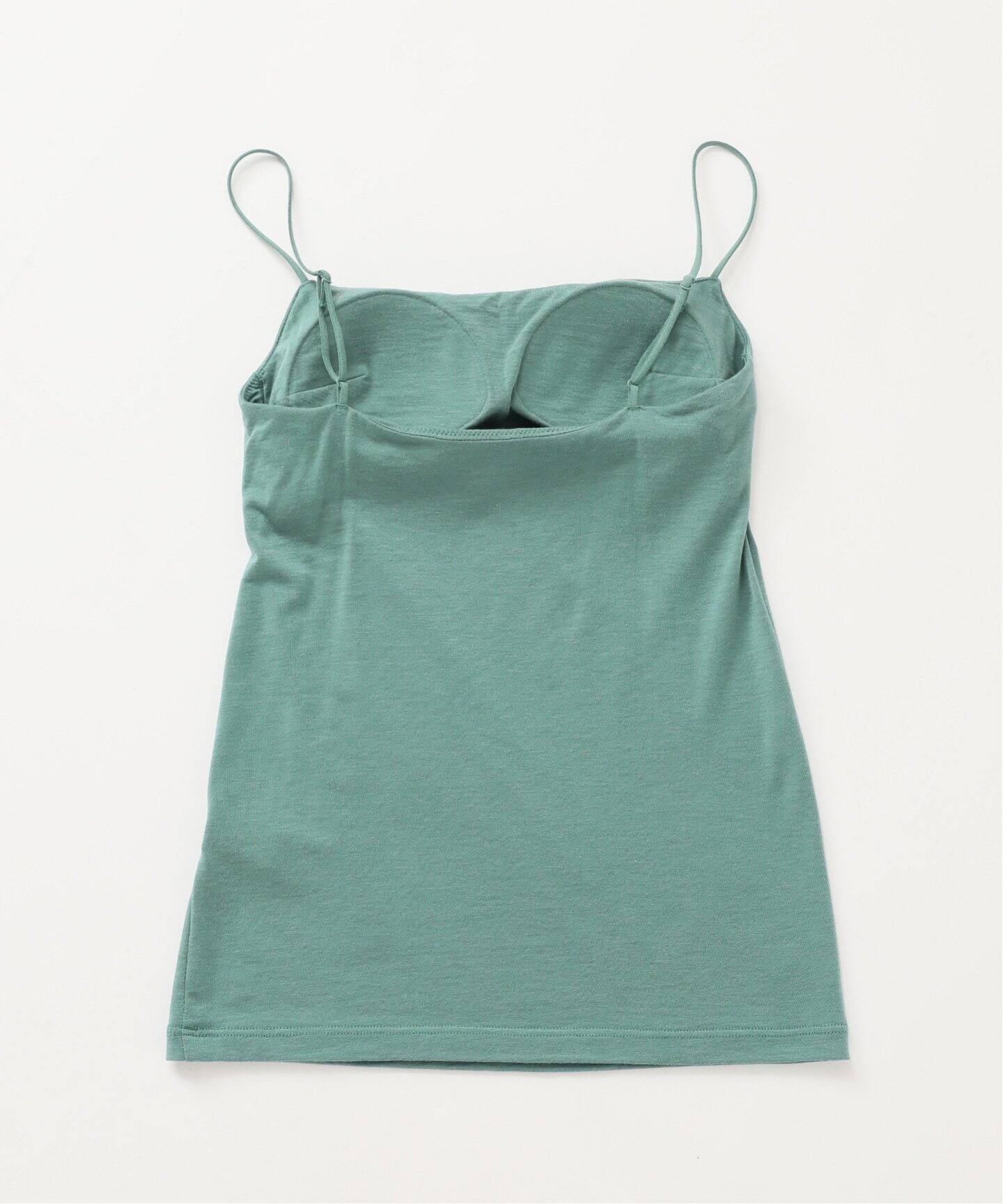 ACTIVE】Bamboo ストレッチキャミソール（グリーン）（カップ付き  
