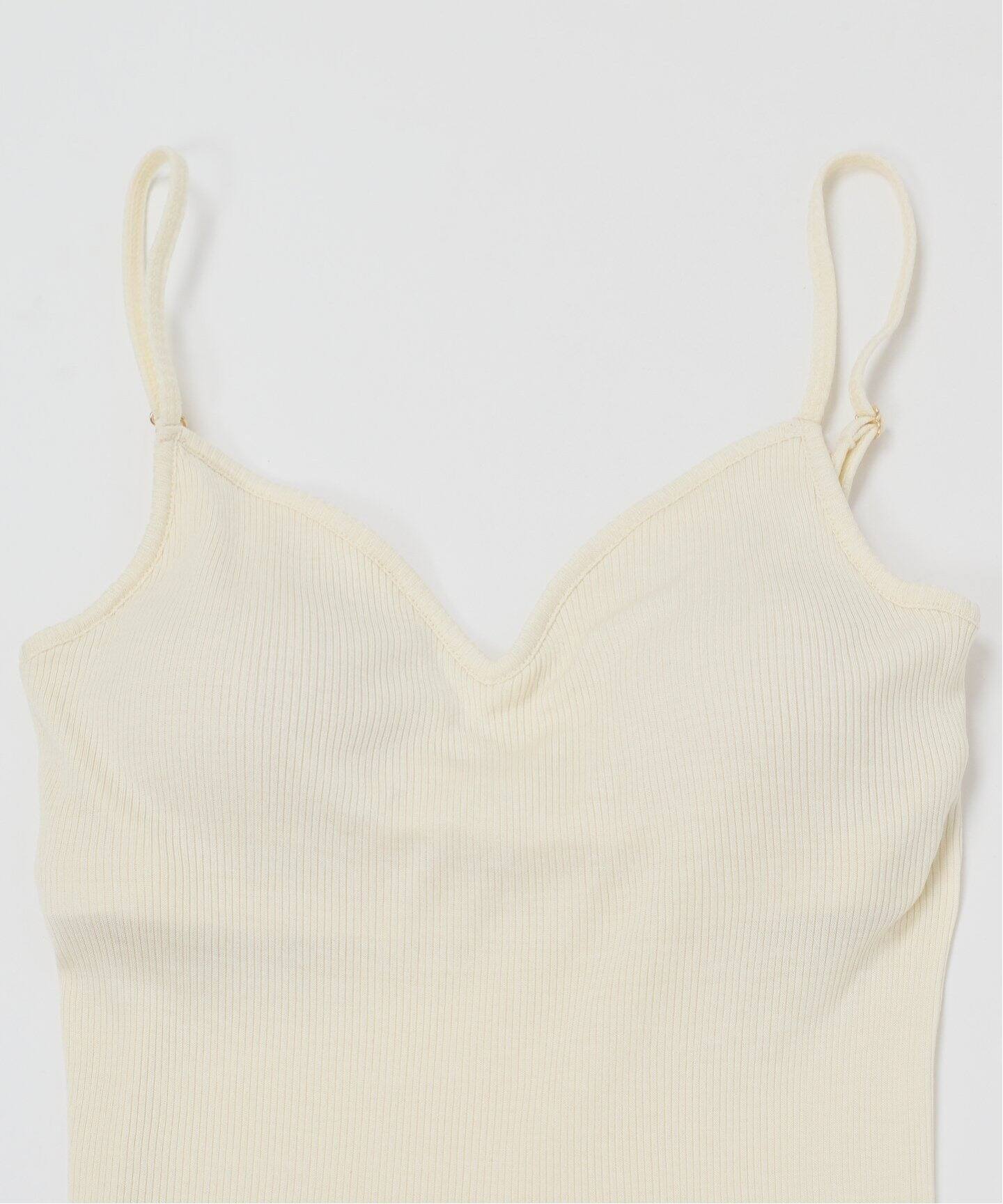 エレガント キャミソール ホワイト Vネック シルクタフ 可愛い 2次会  